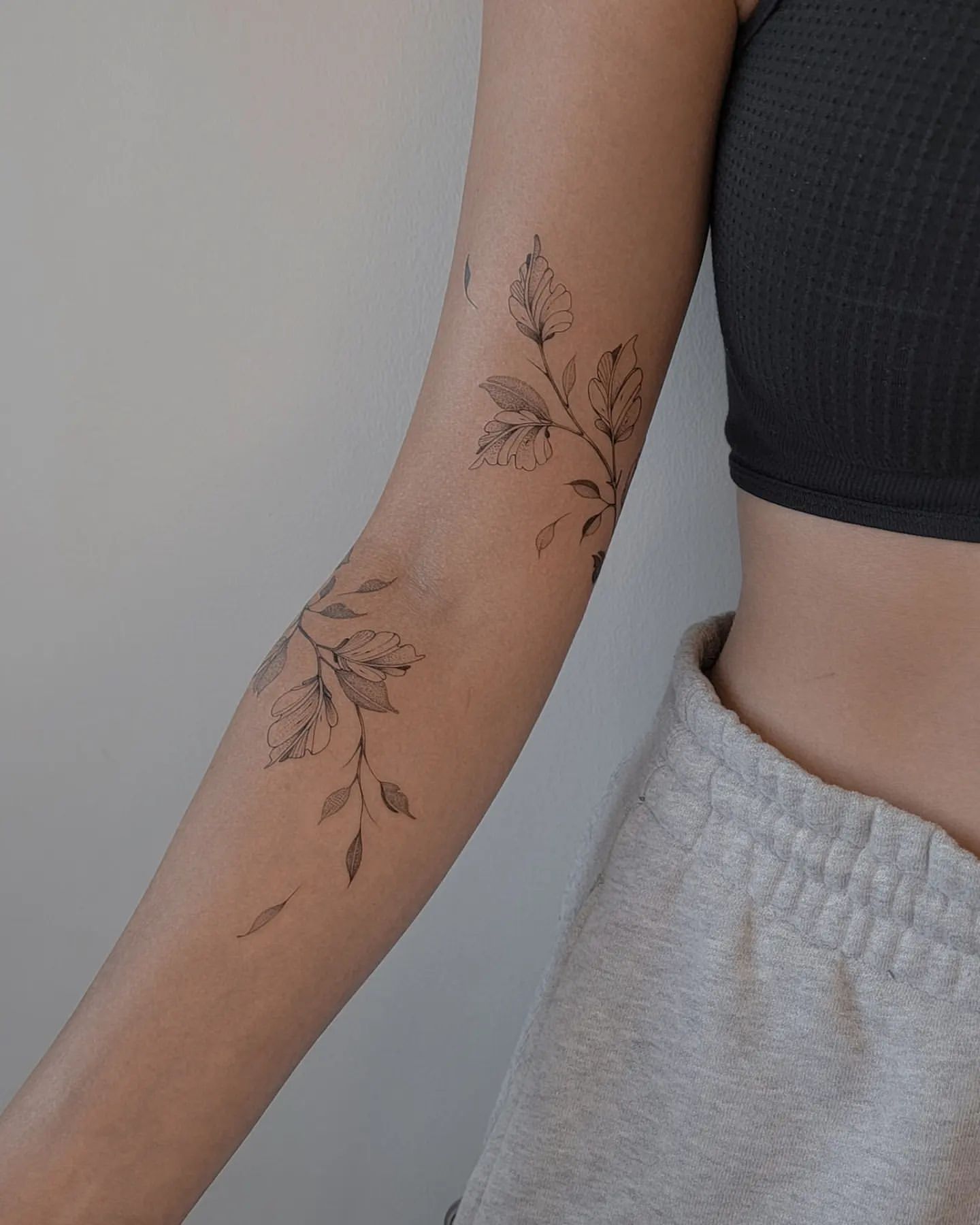 Tattoo uploaded by sheilax  bird sleeve flower leaves floral nature   Tattoodo