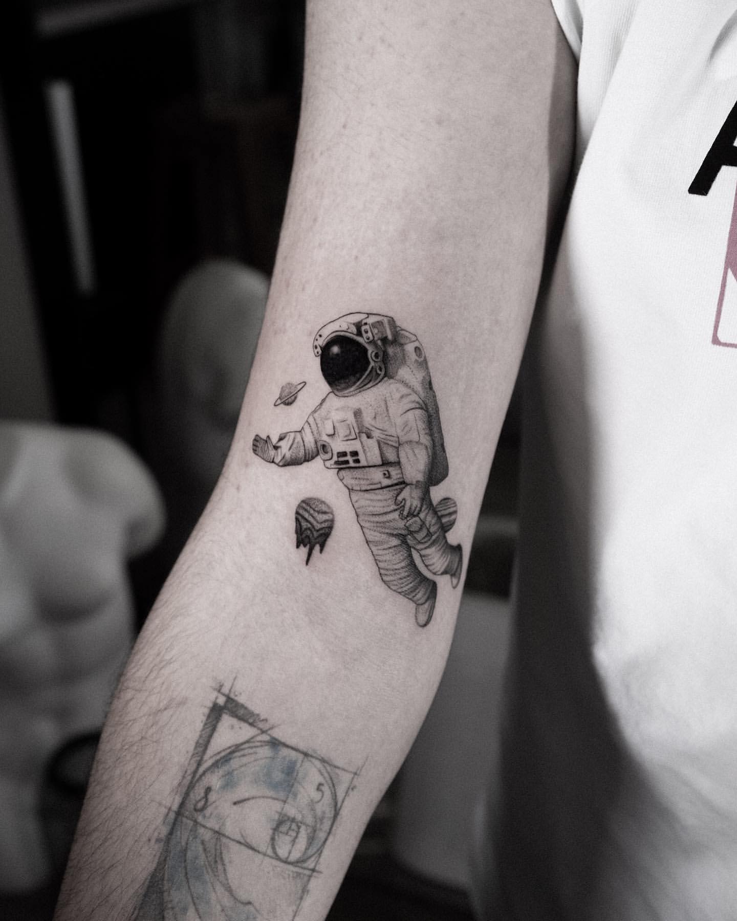 Astronaut Tattoo Ideas 27