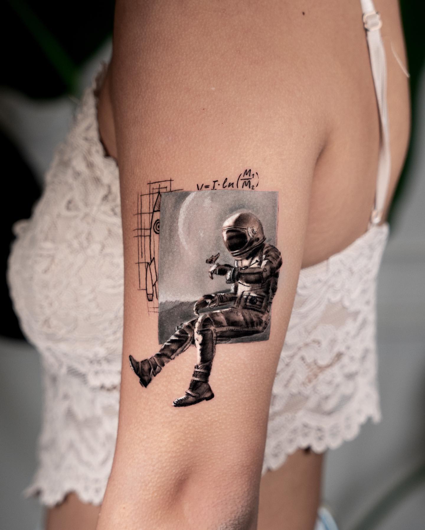 Astronaut Tattoo Ideas 28