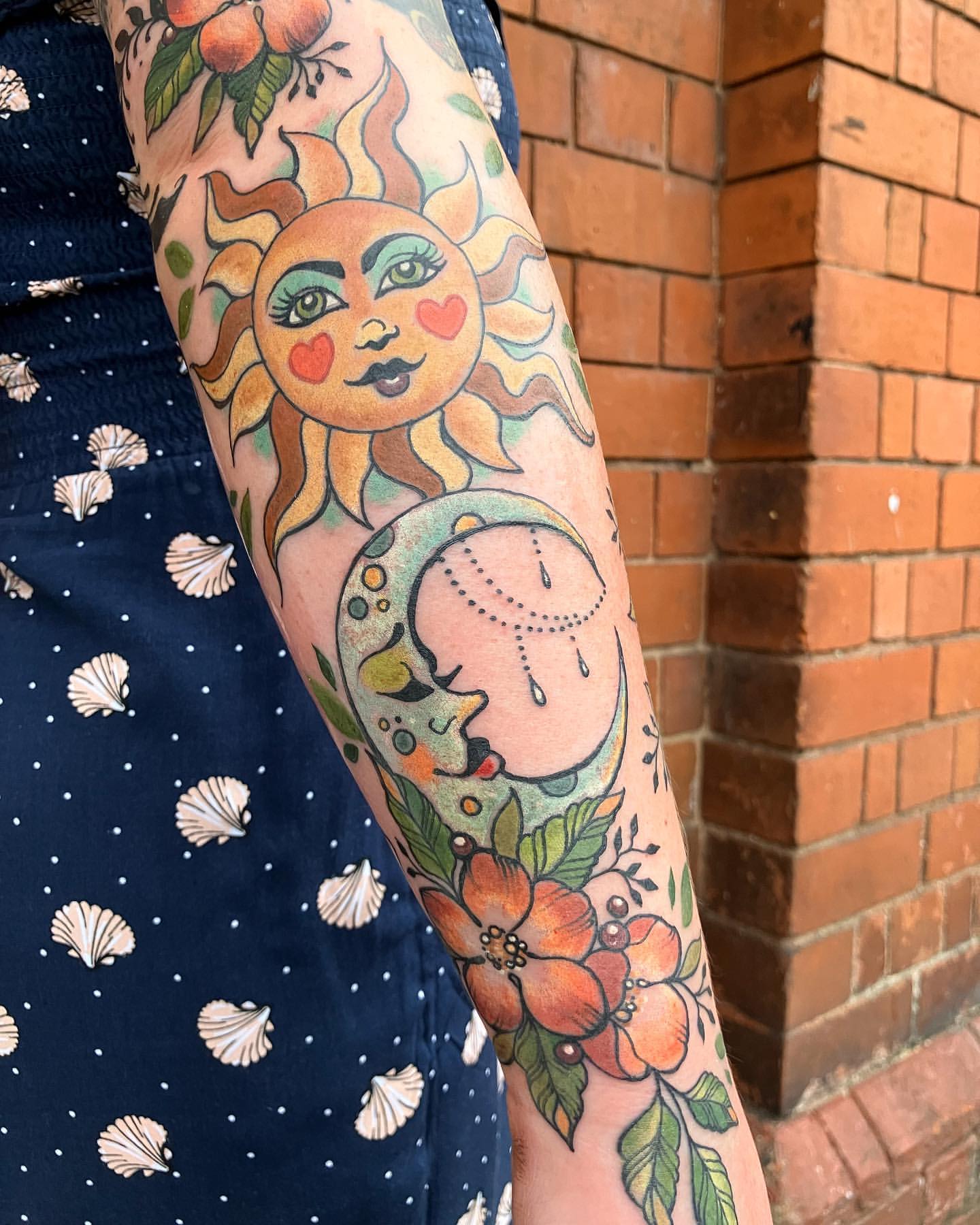Sun and Moon Tattoo Ideas 18