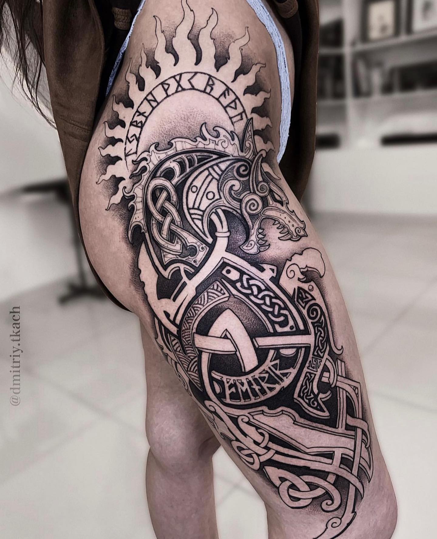 Blackwork Tree of Live Tattoo Design – Tattoos Wizard Designs