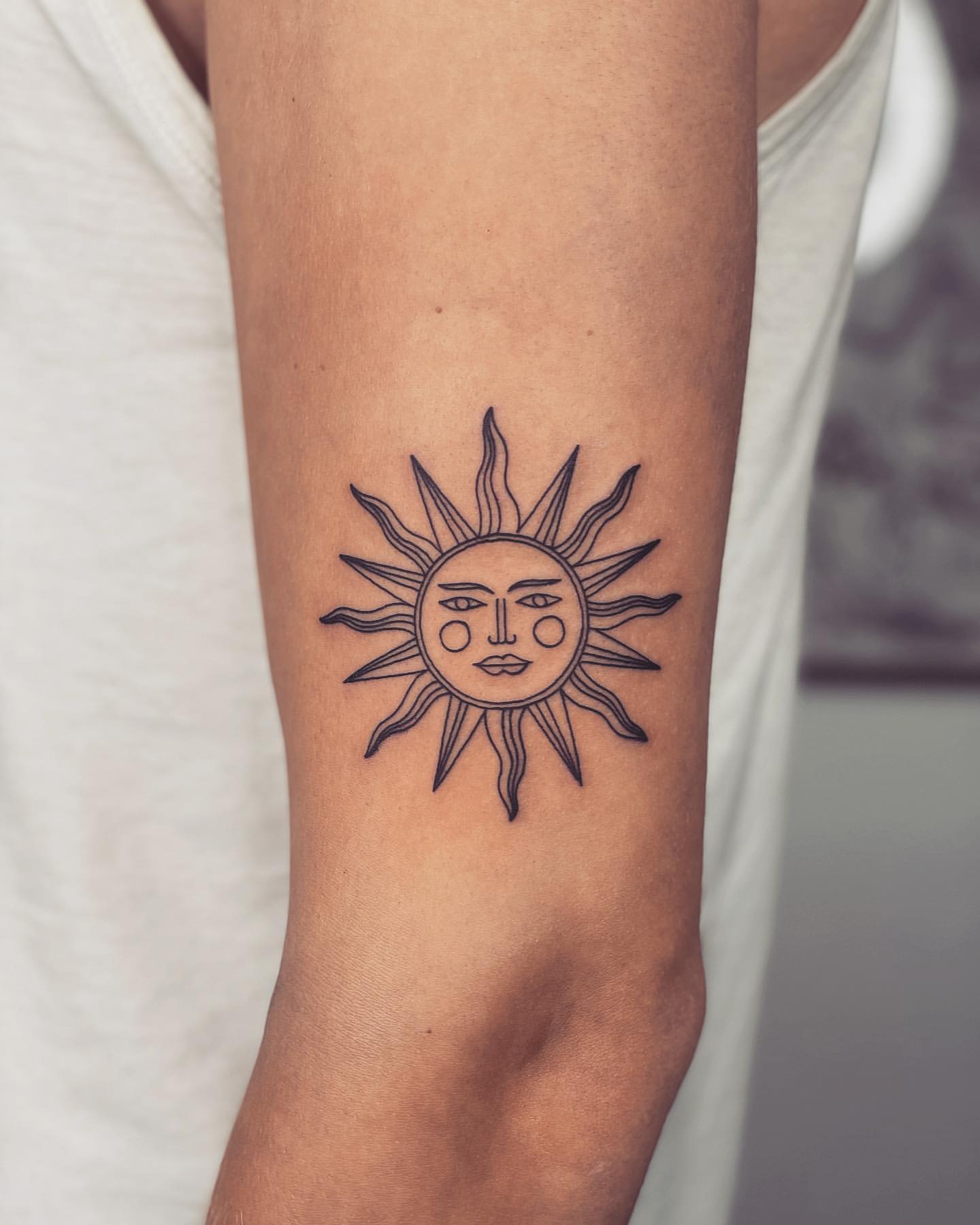 Sun Tattoo Ideas 23
