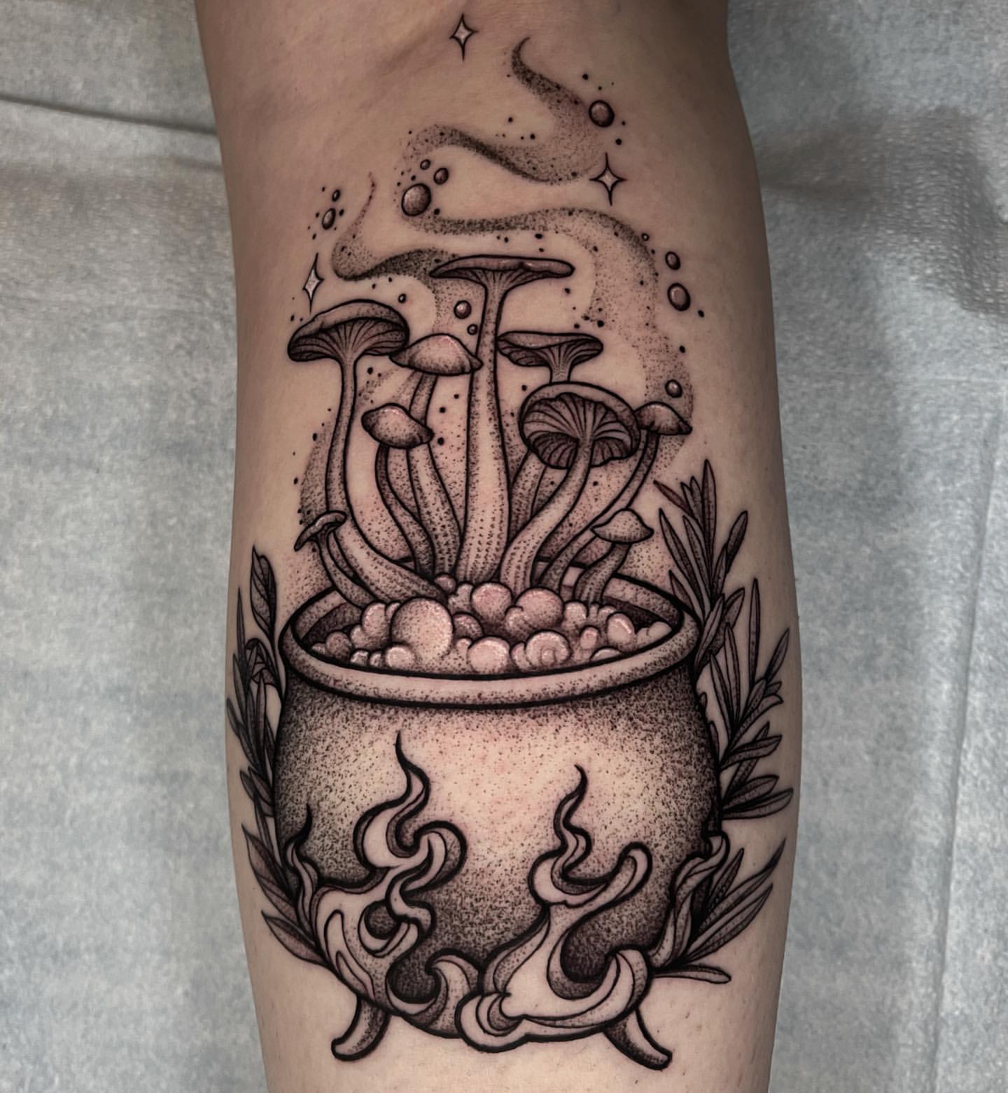 Mushroom Tattoo Ideas 11