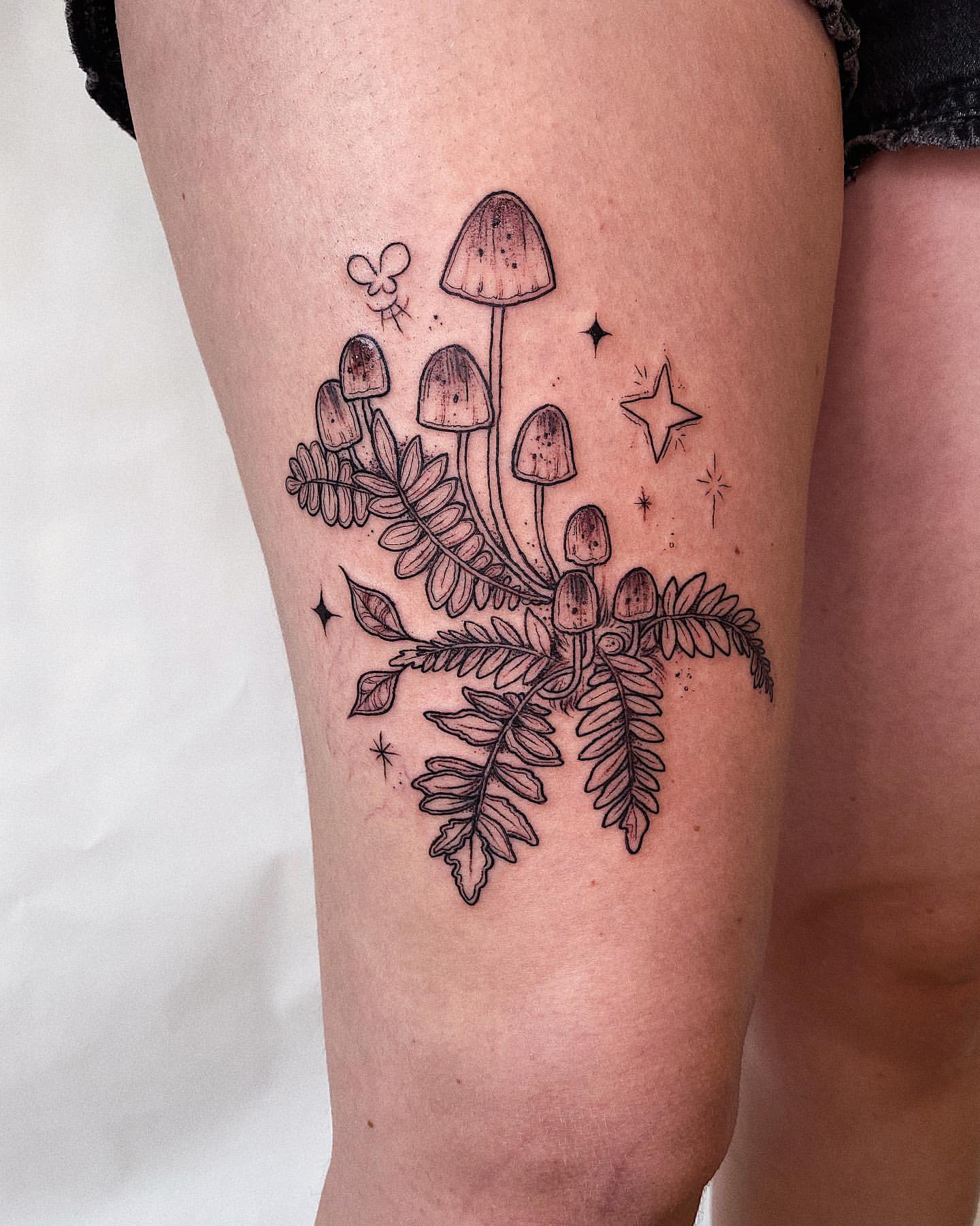 Mushroom Tattoo Ideas 12