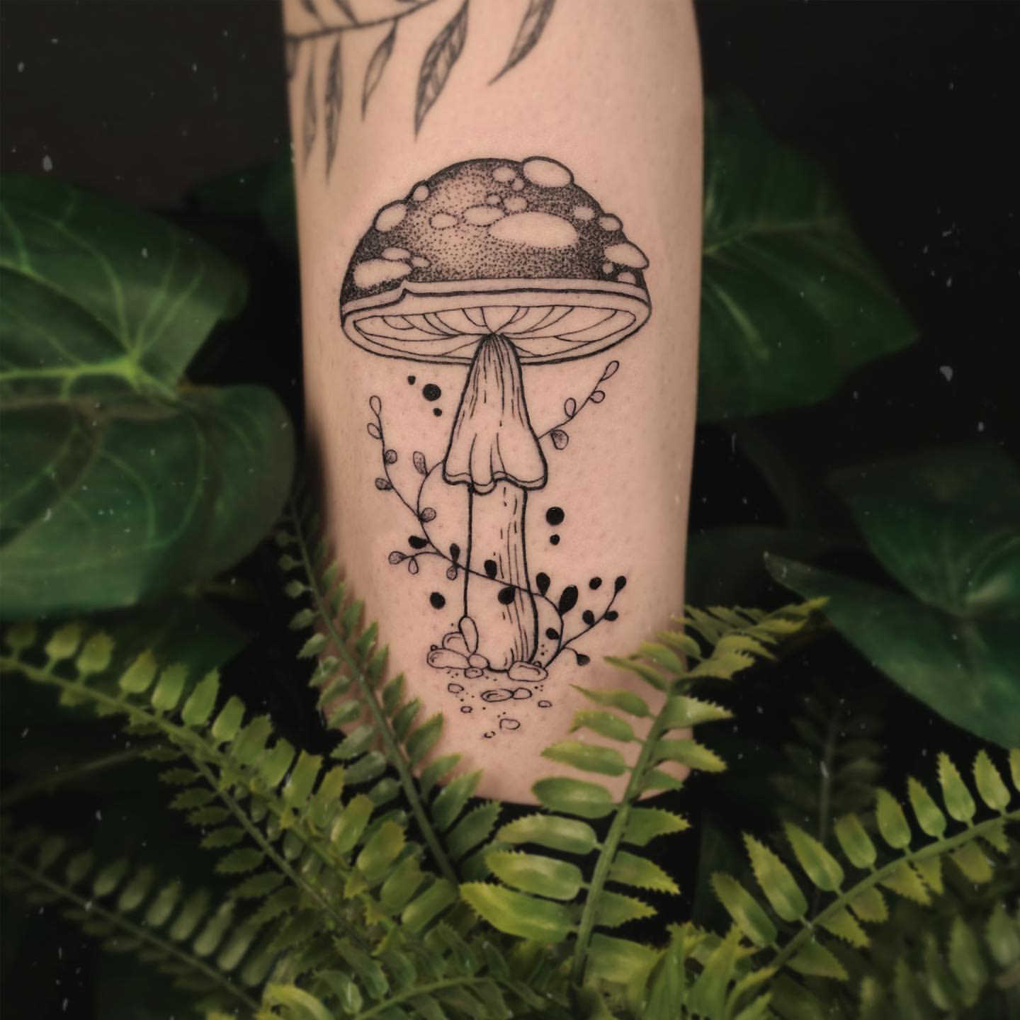 Mushroom Tattoo Ideas 13