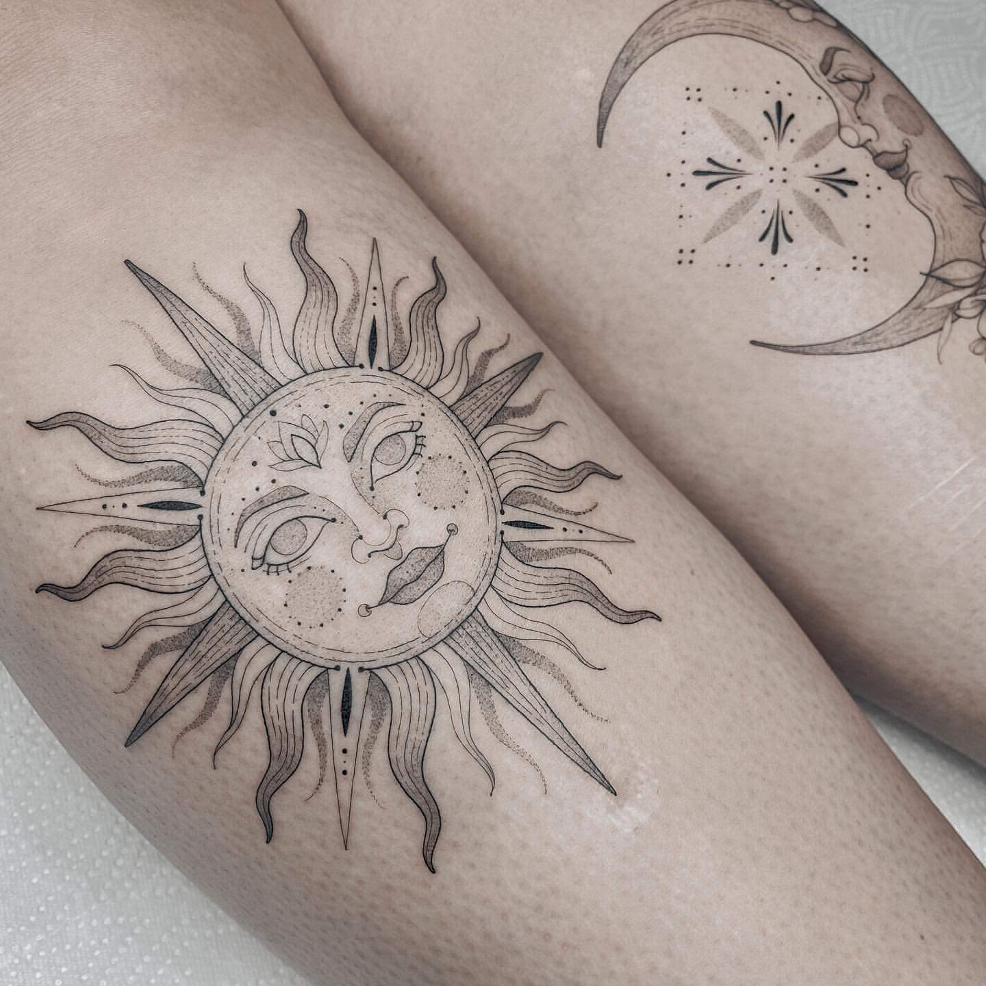 Sun Tattoo Ideas 29