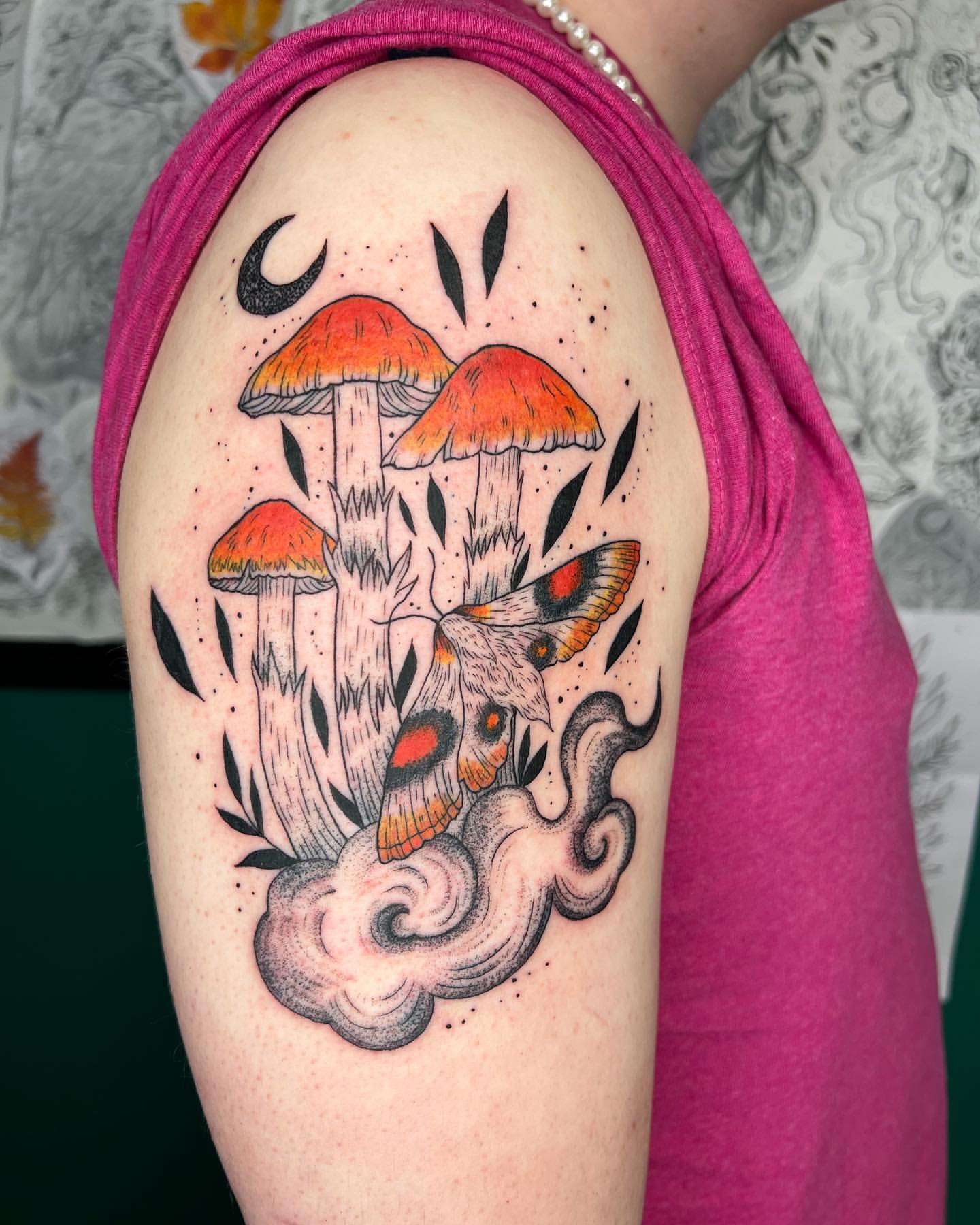 Mushroom Tattoo Ideas 24