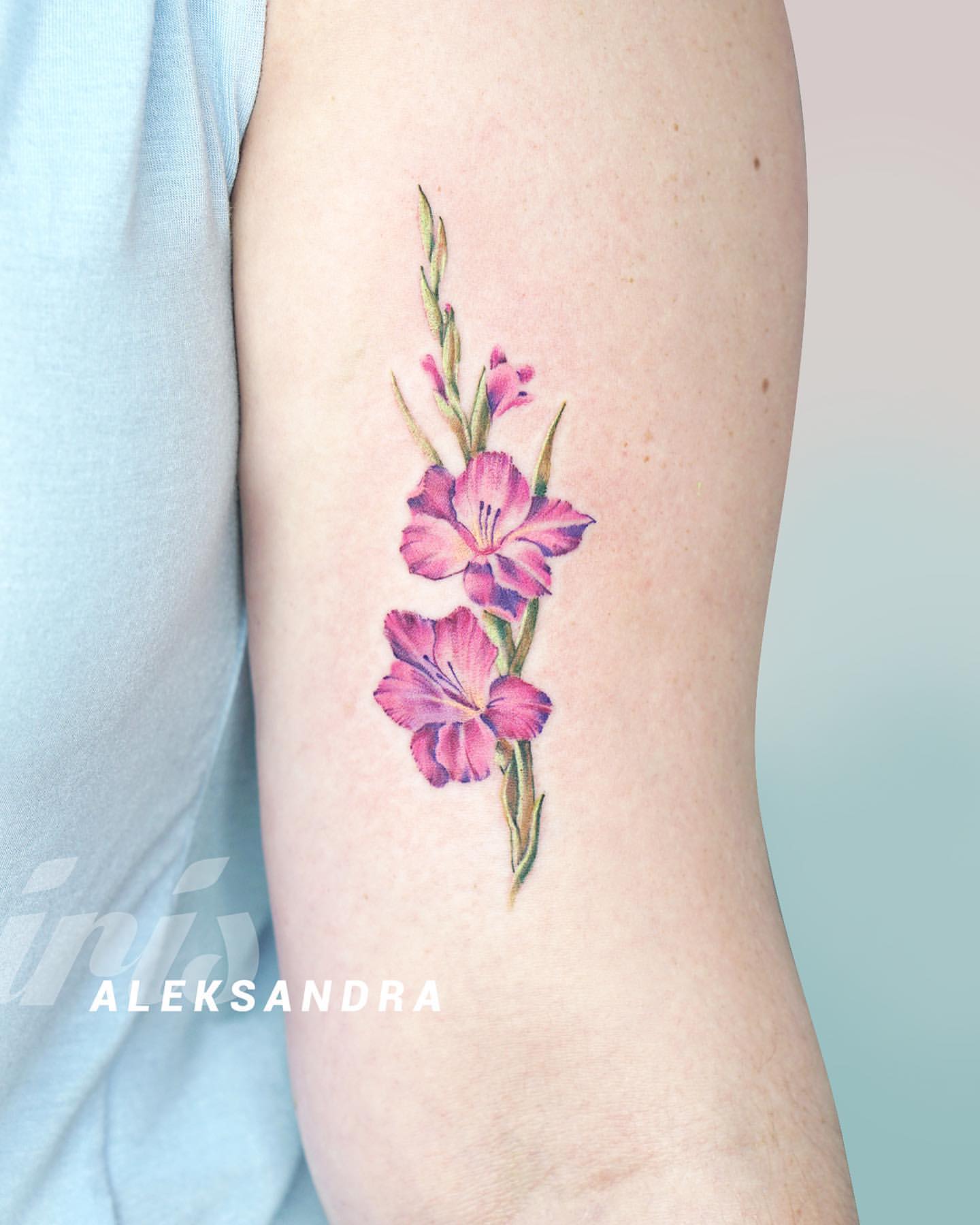 Gladiolus Tattoo Ideas 6