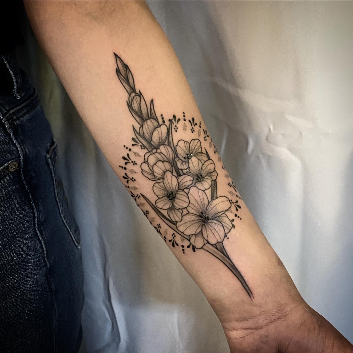 Gladiolus Tattoo Ideas 10