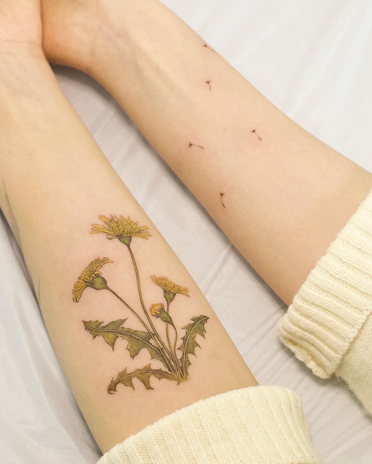 Dandelion Tattoo Ideas 20
