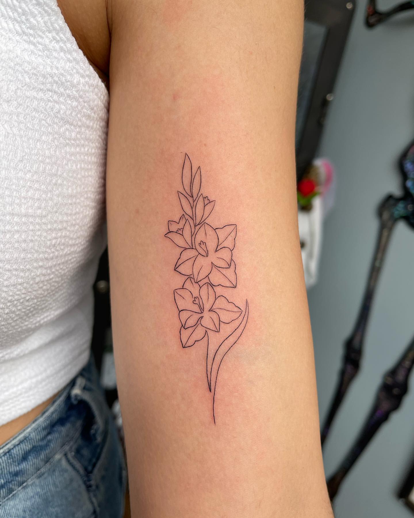 Gladiolus Tattoo Ideas 17