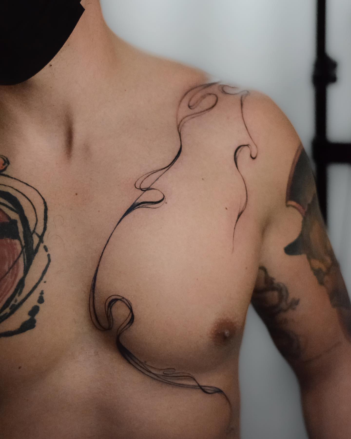 Stuck Tattoo Gallery  Check out this dope abstract chest tattoo that  Dustin did at the Cleveland Tattoo Arts Convention in 2018  If youre  searching for talented Tattoo Artists this compass
