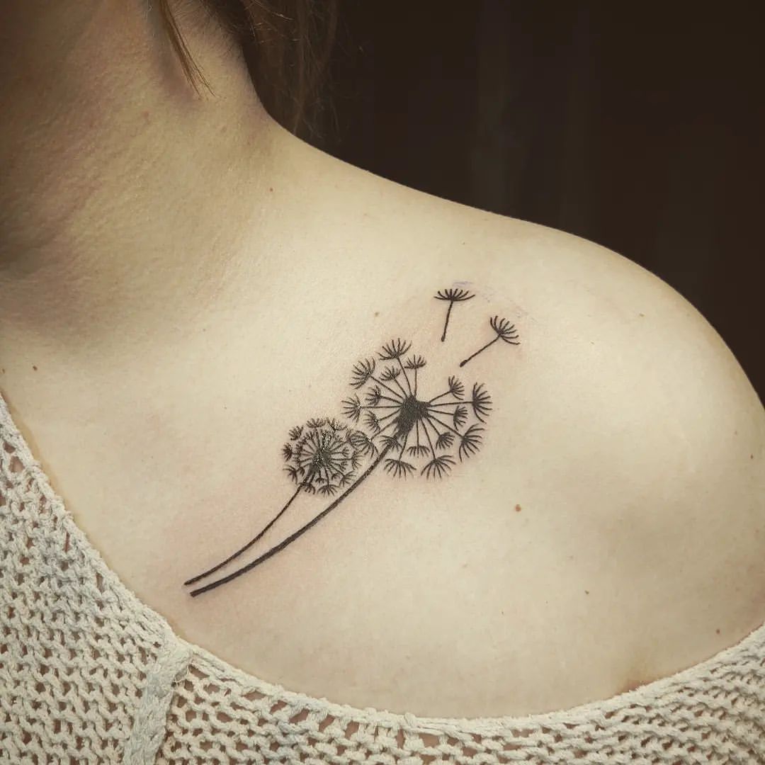 Dandelion Tattoo Ideas 27