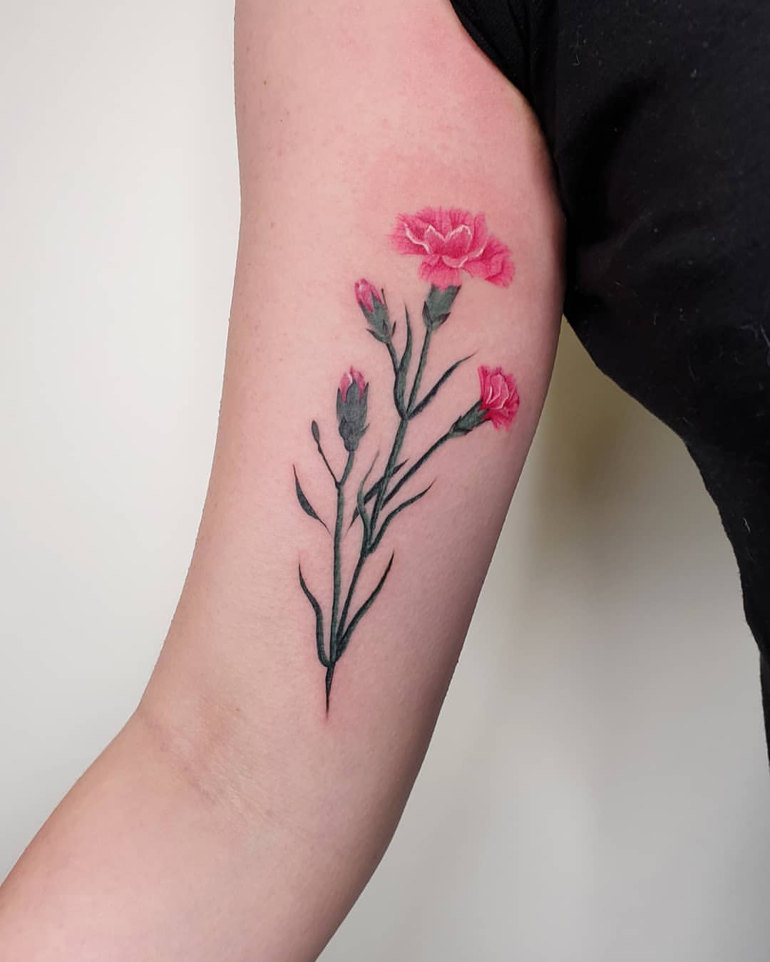 Carnation Tattoo Ideas 6