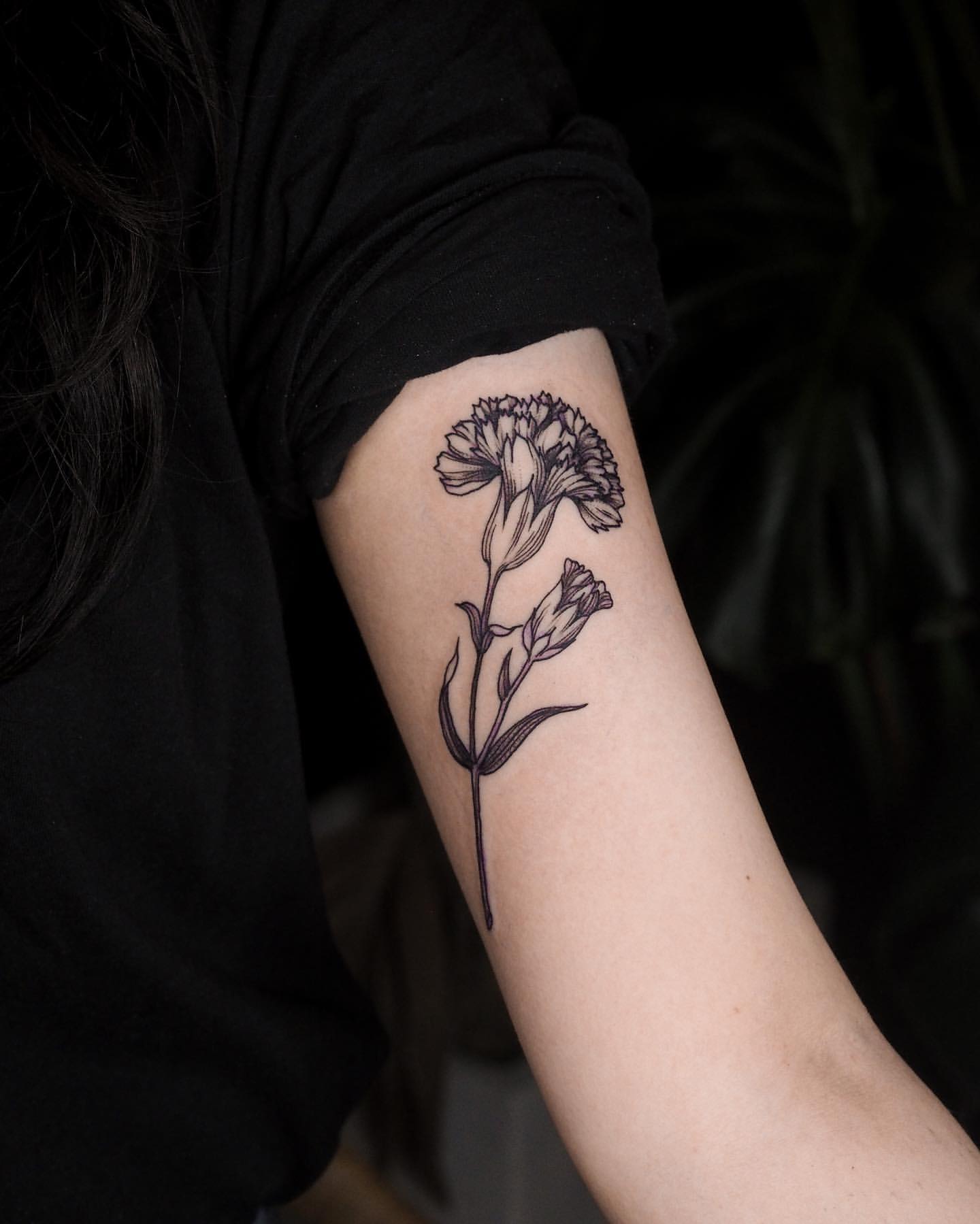 Carnation Tattoo Ideas 7