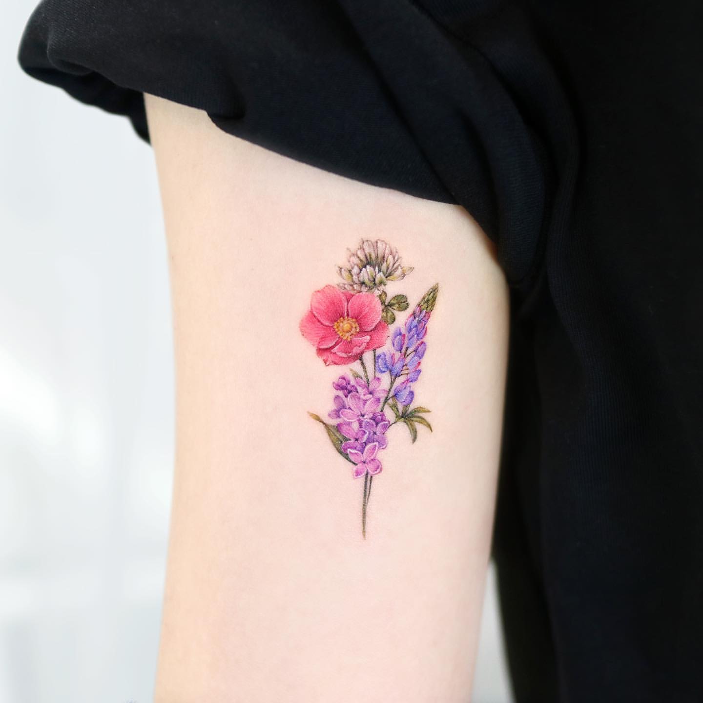 Lilac Tattoo Ideas 16
