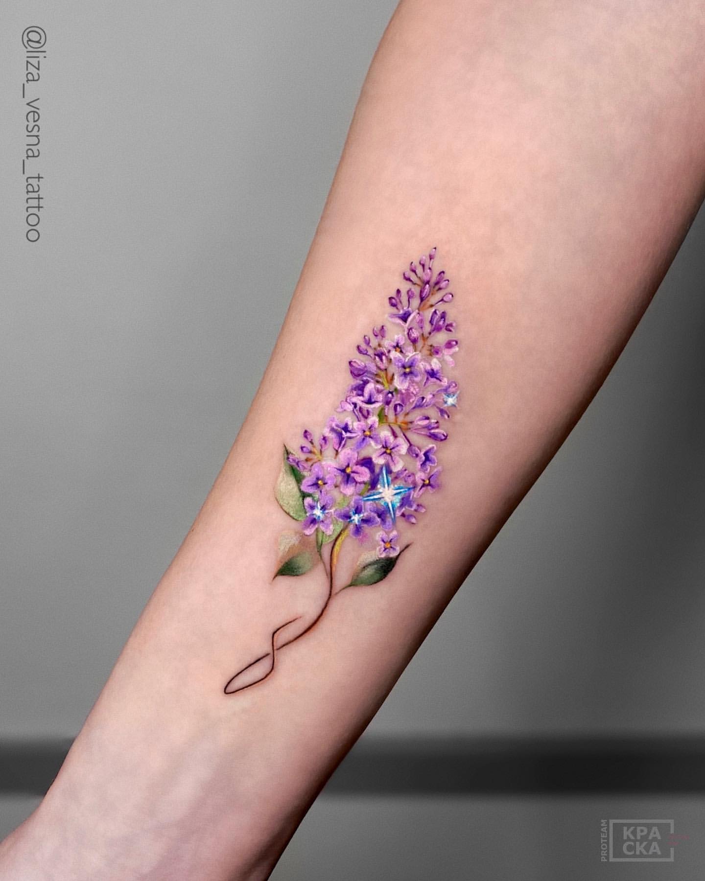 Lilac Tattoo Ideas 18