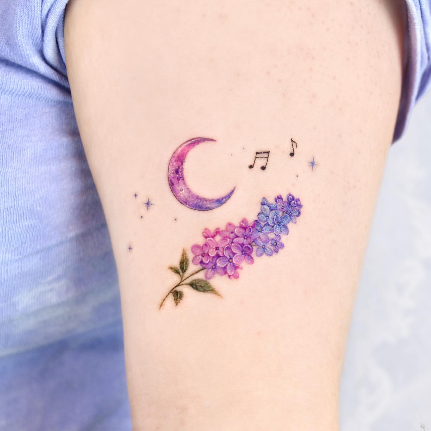 Lilac Tattoo Ideas 27