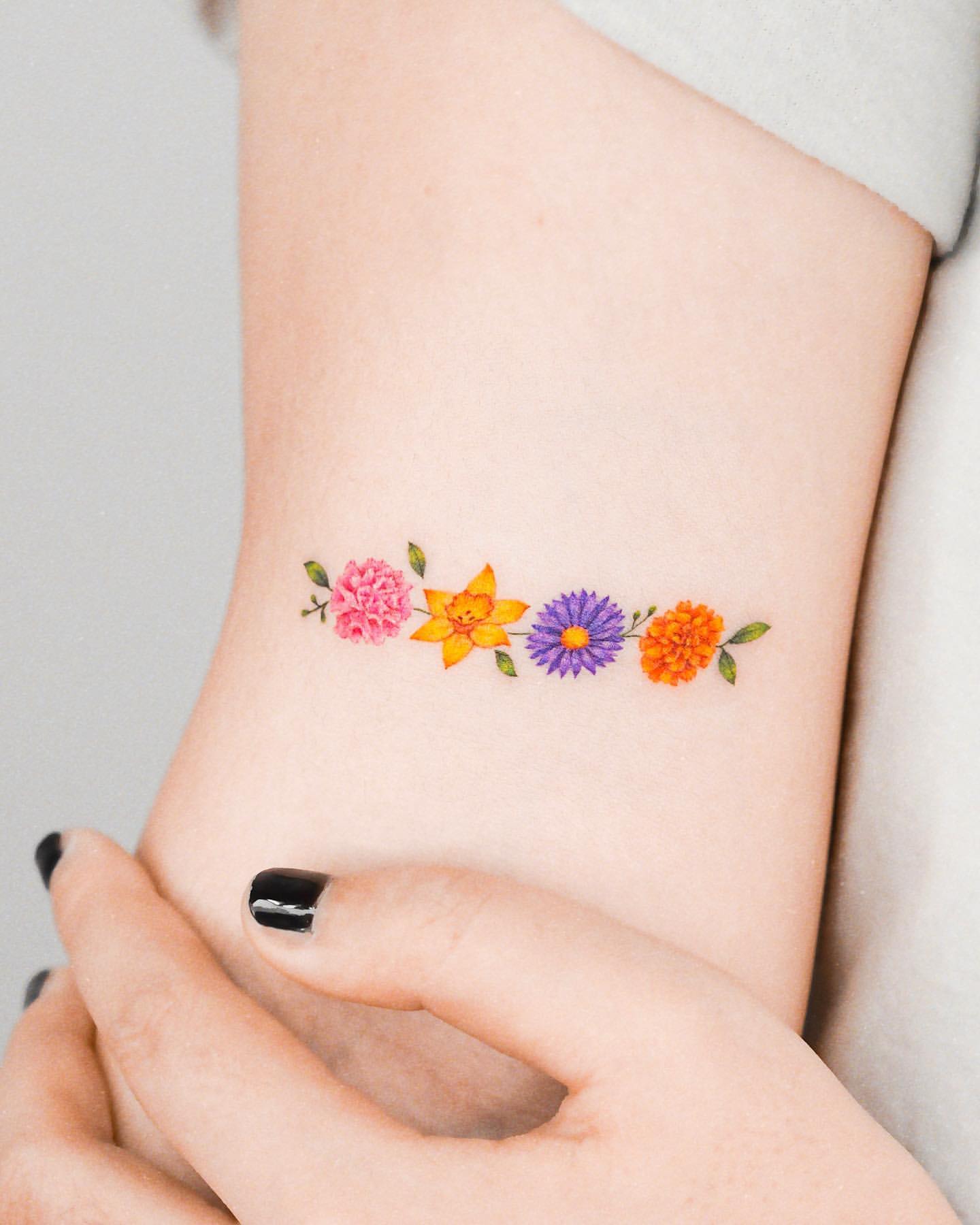 Carnation Tattoo Ideas 21