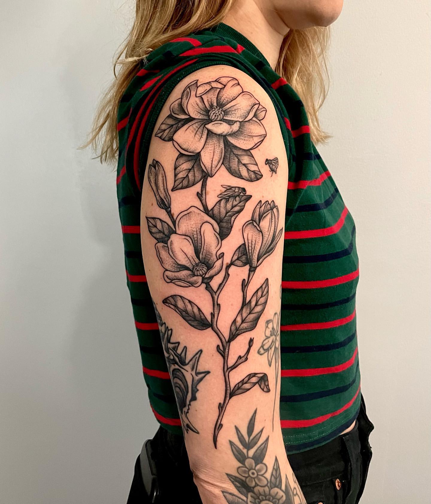 Magnolia Tattoo Ideas 4