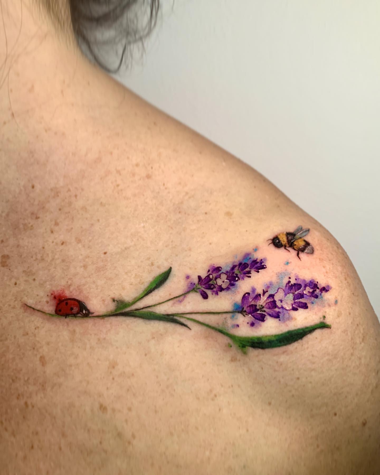 Lavender Tattoo Ideas 9
