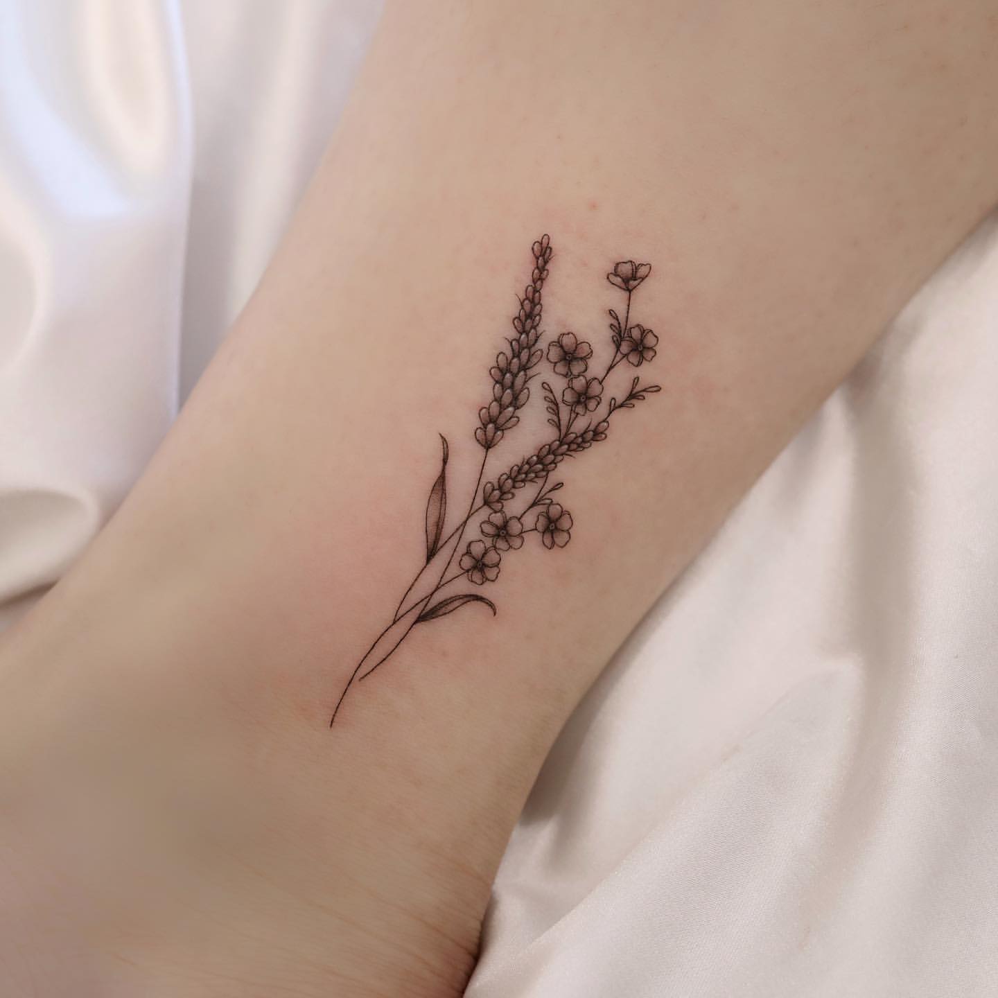 Lavender Tattoo Ideas 10
