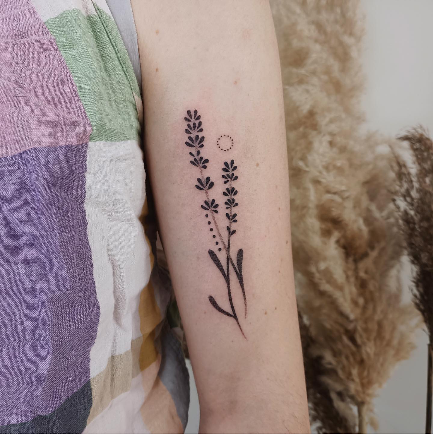 Lavender Tattoo Ideas 11