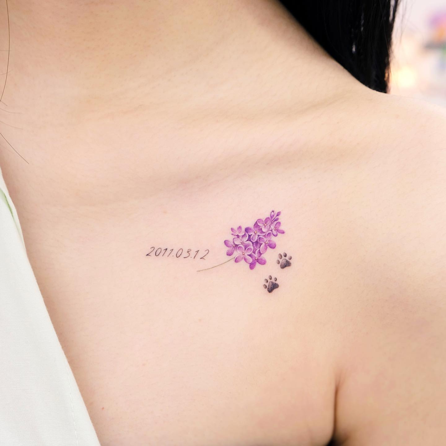 Lilac Tattoo Ideas 29