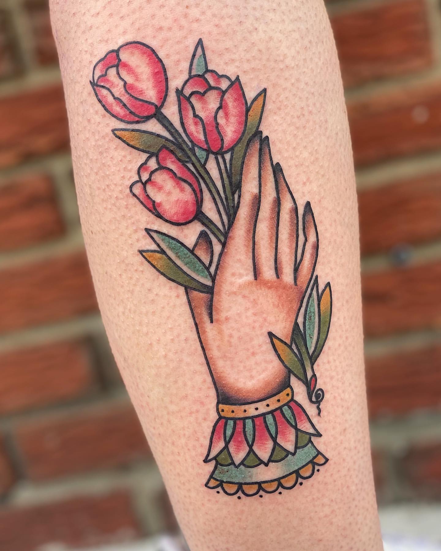 Tulip Tattoo Ideas 5