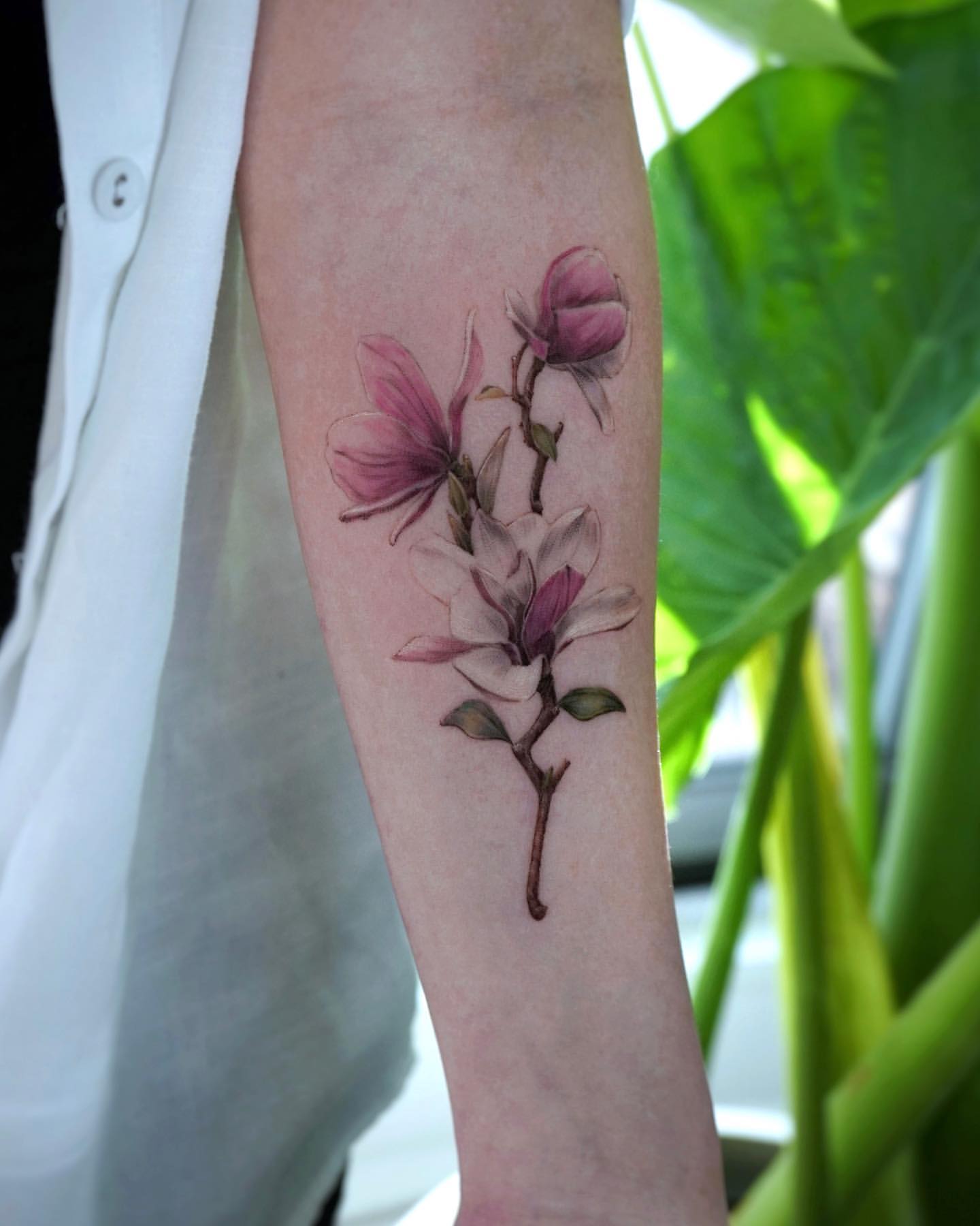 Magnolia Tattoo Ideas 15