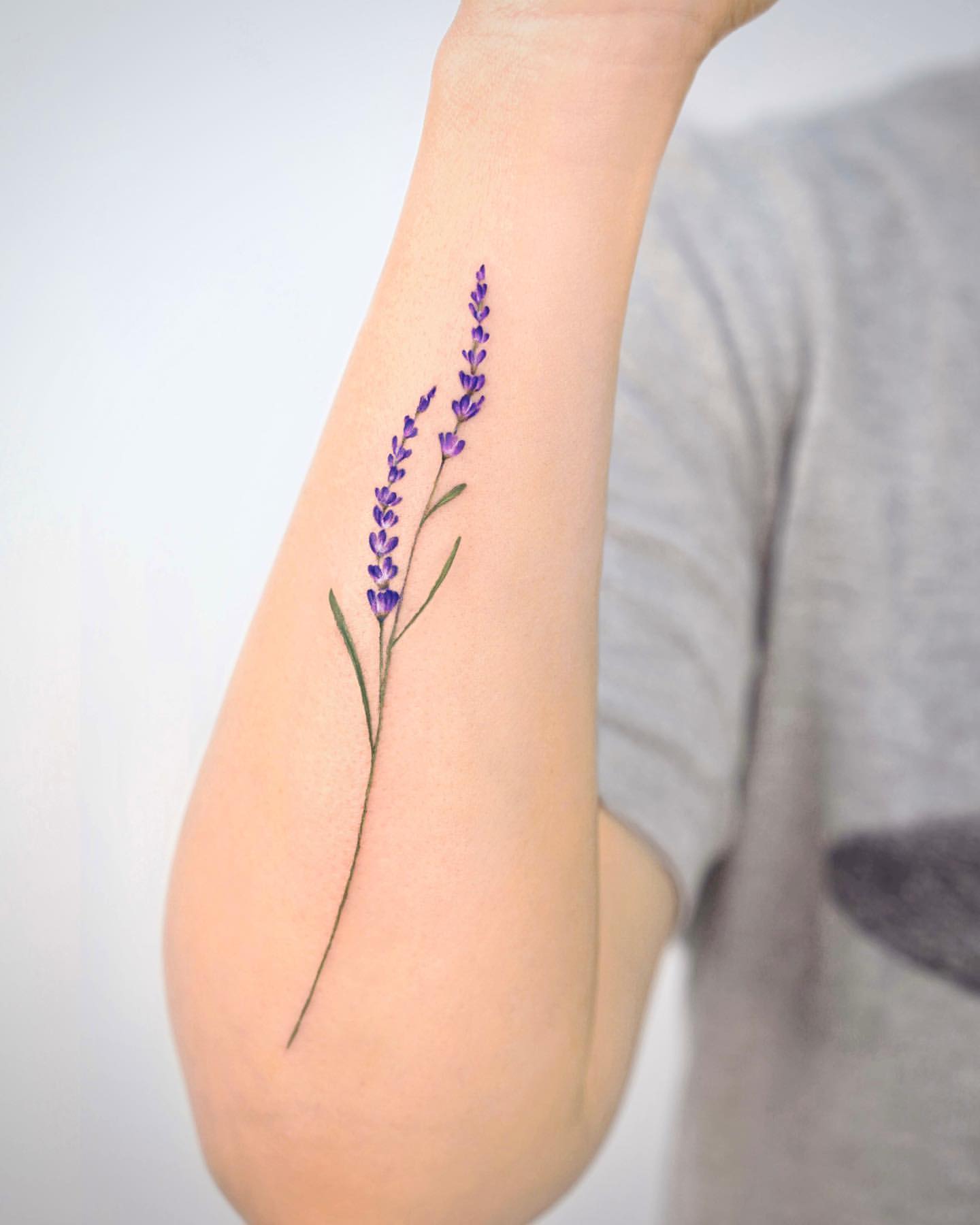 Lavender Tattoo Ideas 15