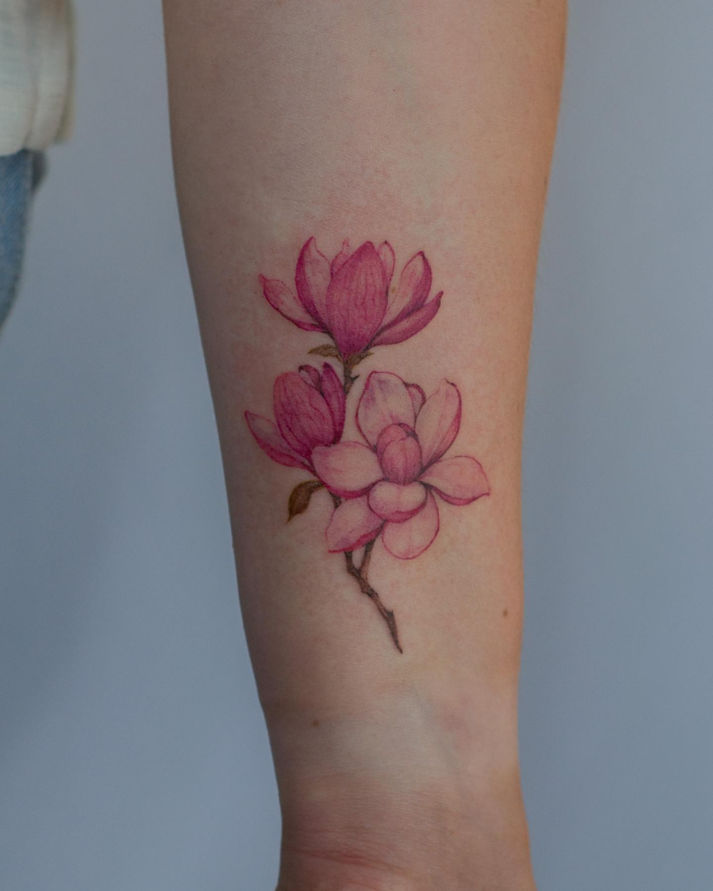 Magnolia Tattoo Ideas 24