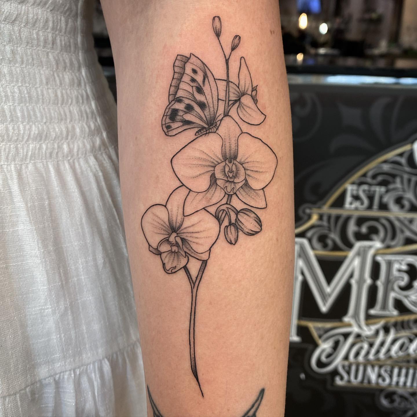 Orchid Tattoo Ideas 22