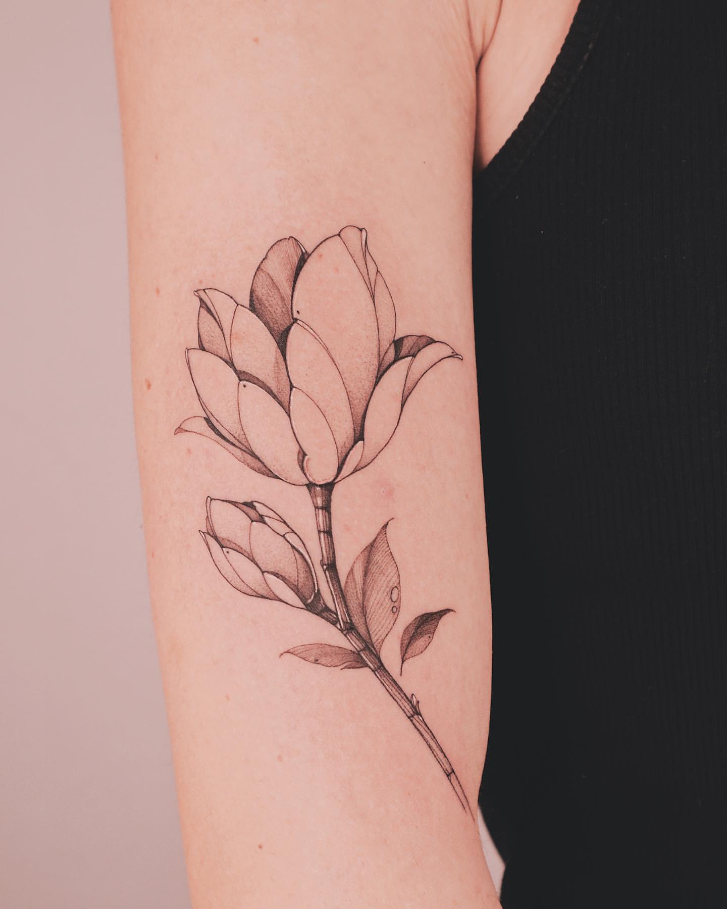 Magnolia Tattoo Ideas 25