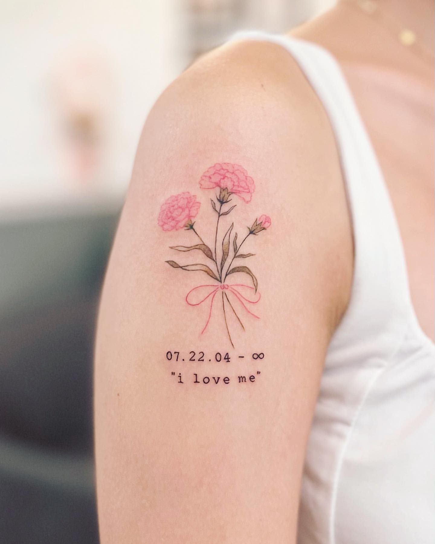 Carnation Tattoo Ideas 26
