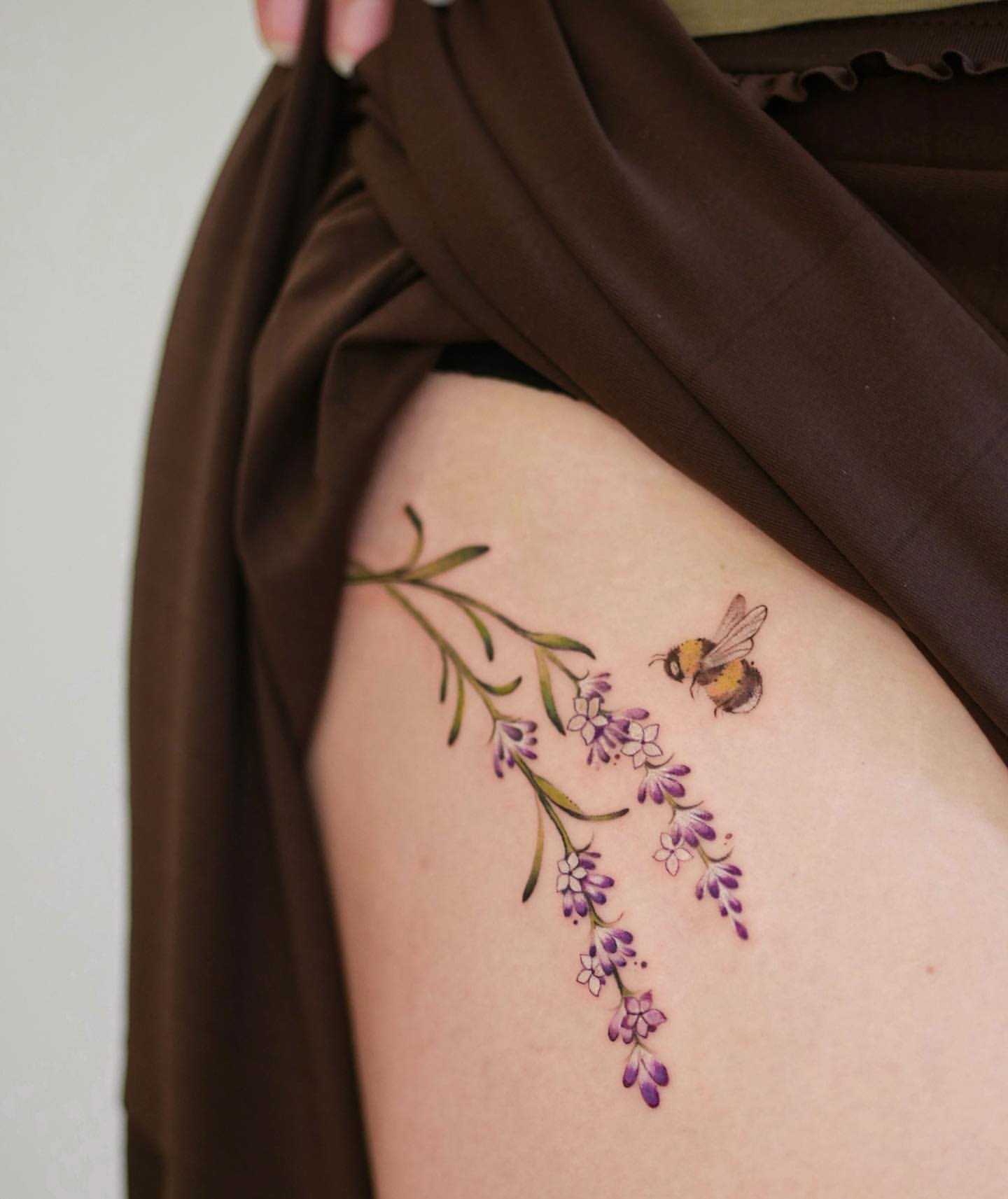 Lavender Tattoo Ideas 18