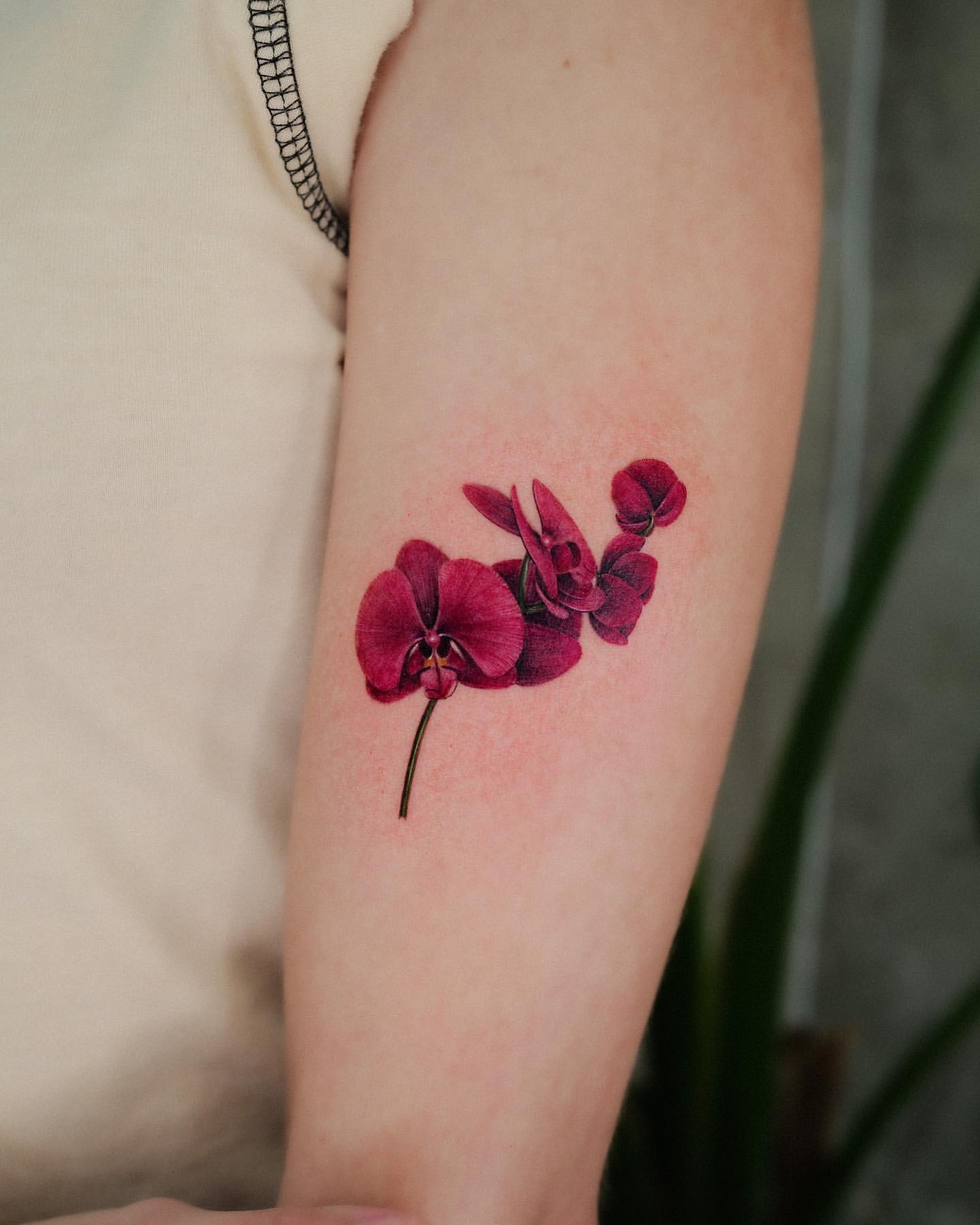 Orchid Tattoo Ideas 25