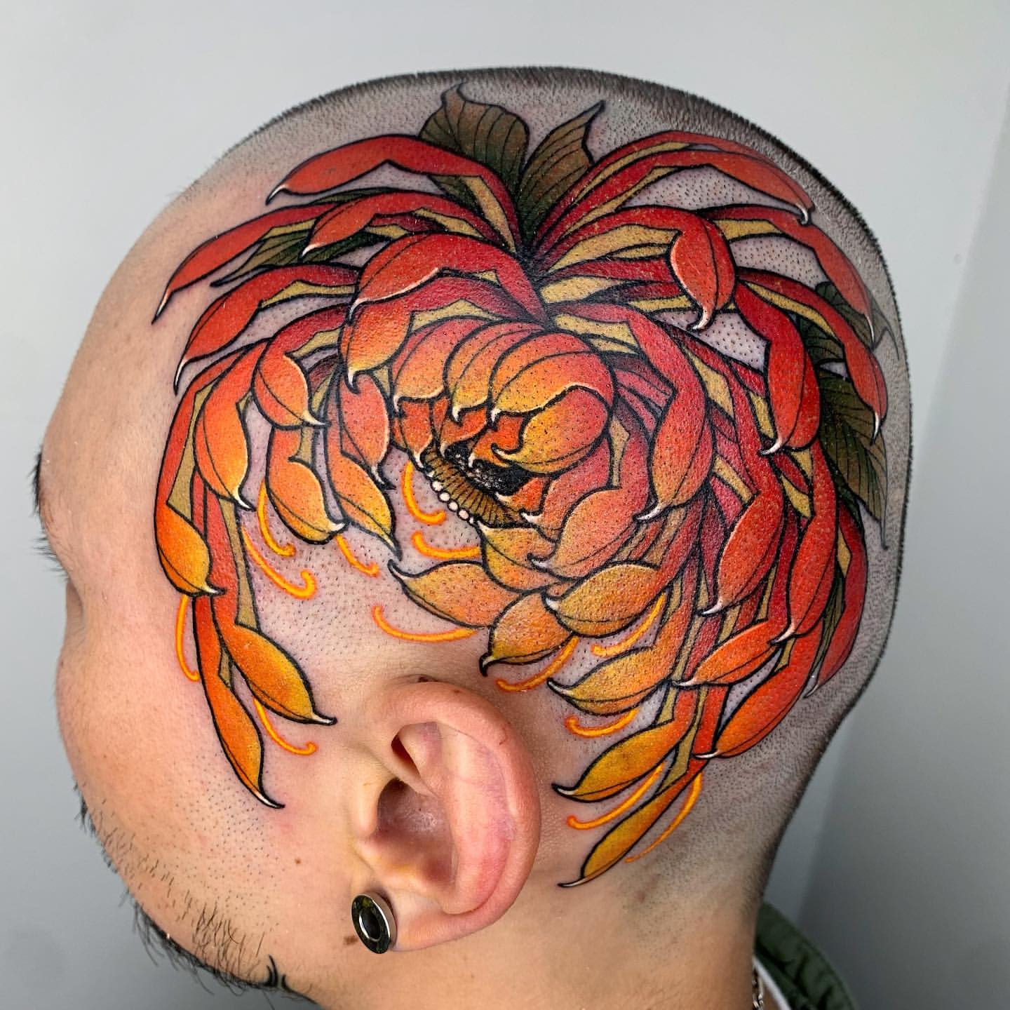 Chrysanthemum Tattoo Ideas 15