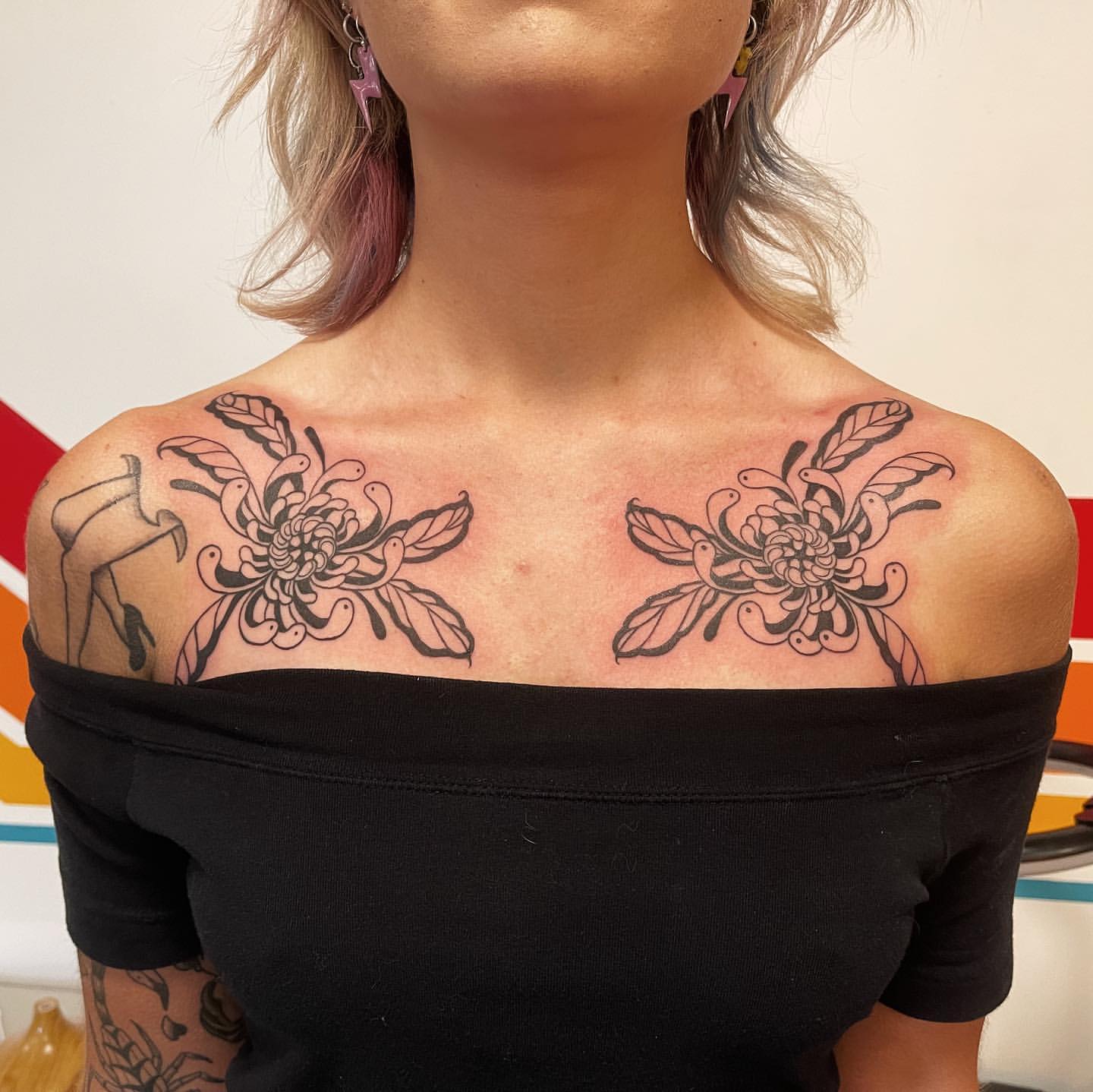 Chrysanthemum Tattoo Ideas 19