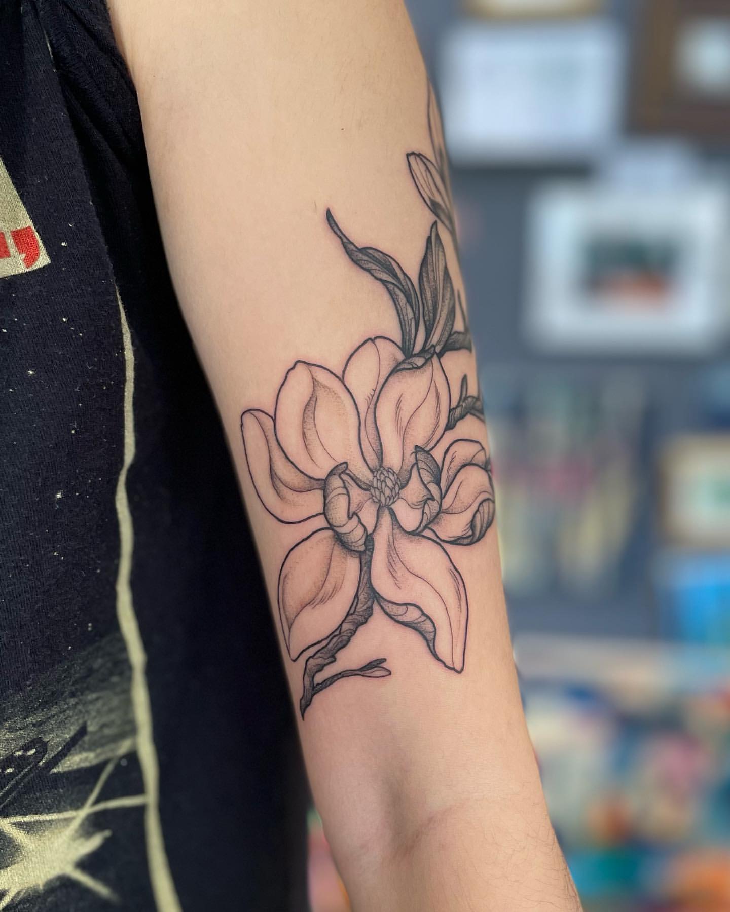 Magnolia Tattoo Ideas 31