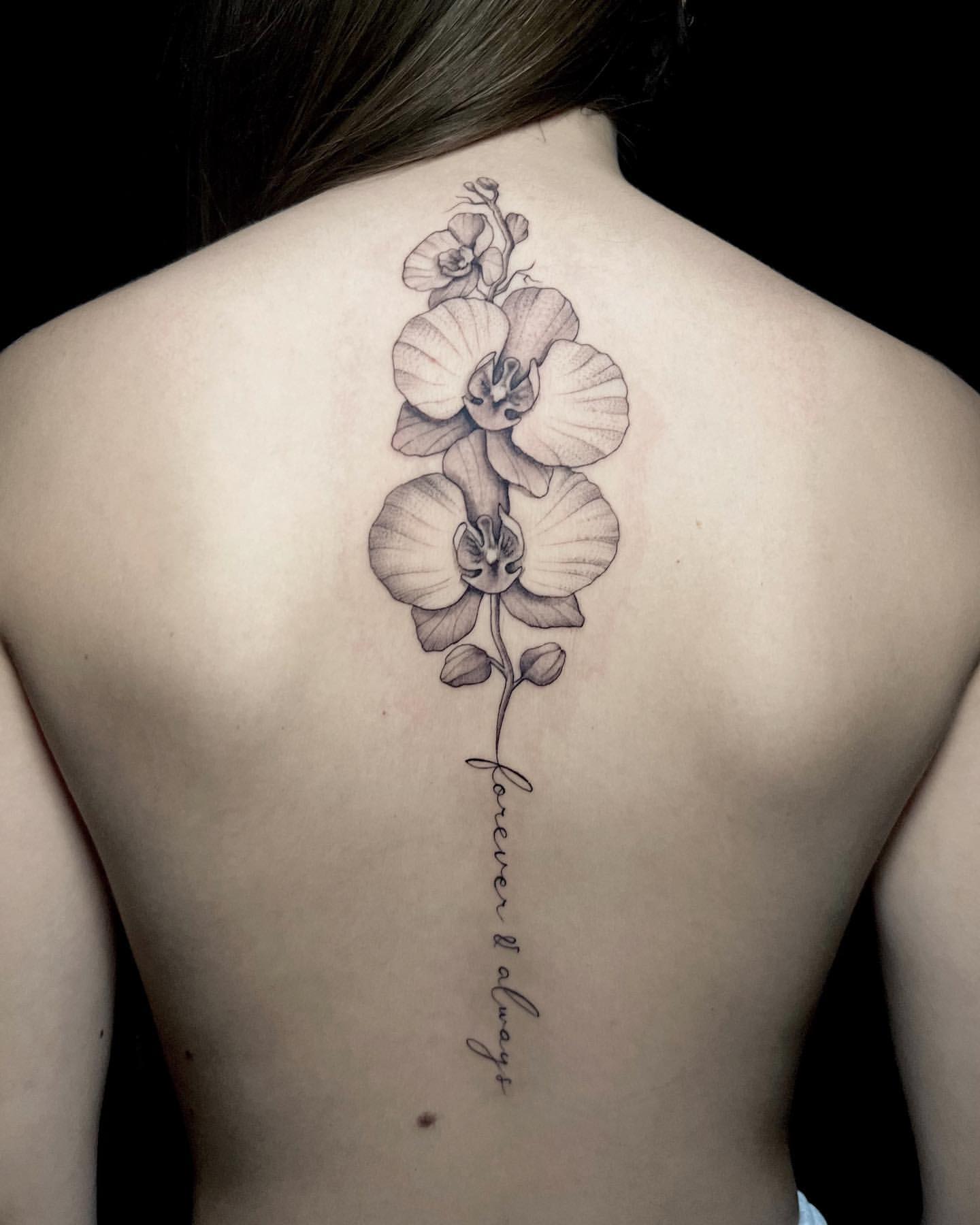 Orchid Tattoo Ideas 31