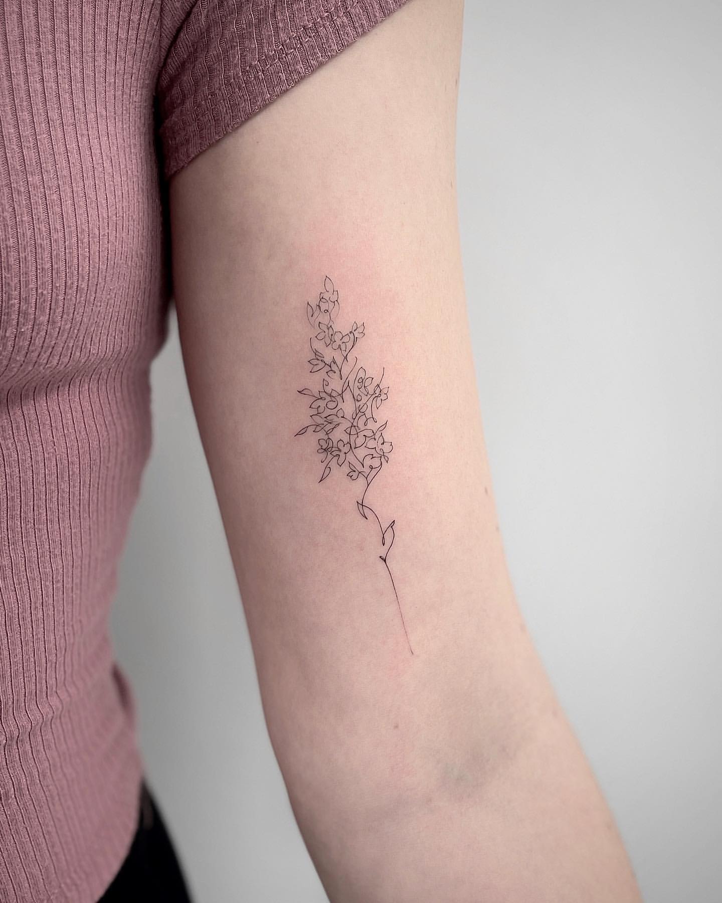Lilac Tattoo Ideas 33