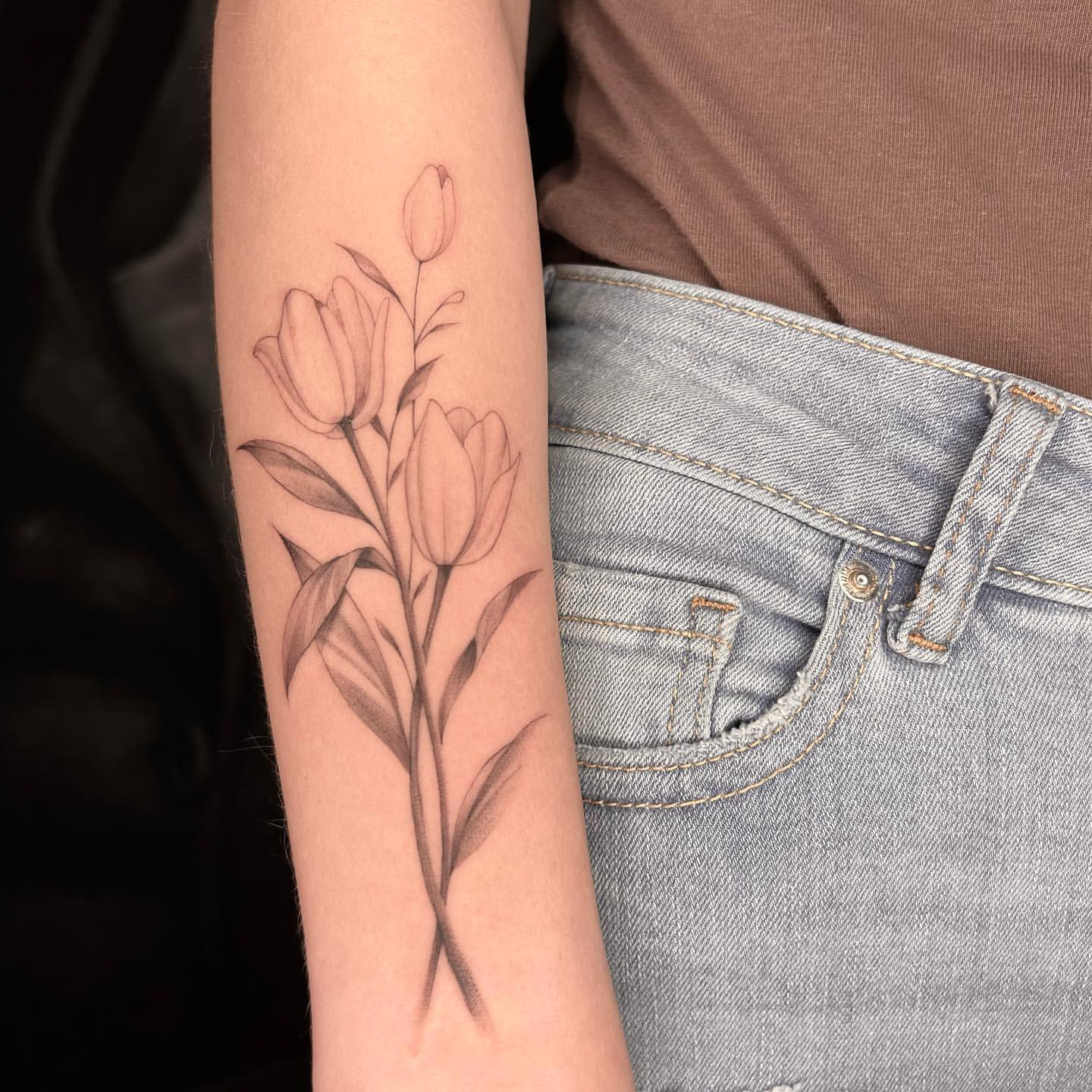 Tulip Tattoo Ideas 26