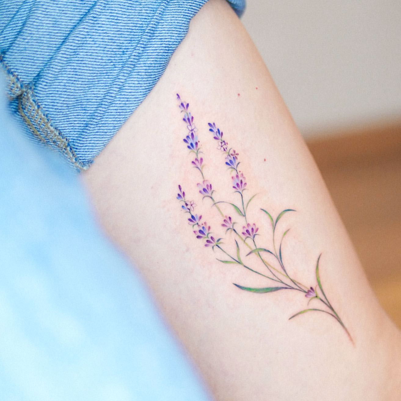 Lilac Tattoo Ideas 42