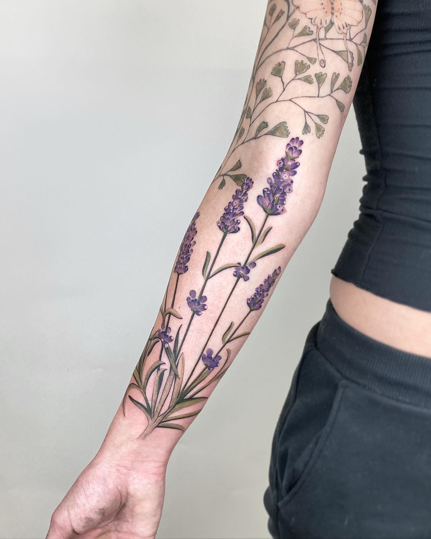 Lavender Tattoo Ideas 25