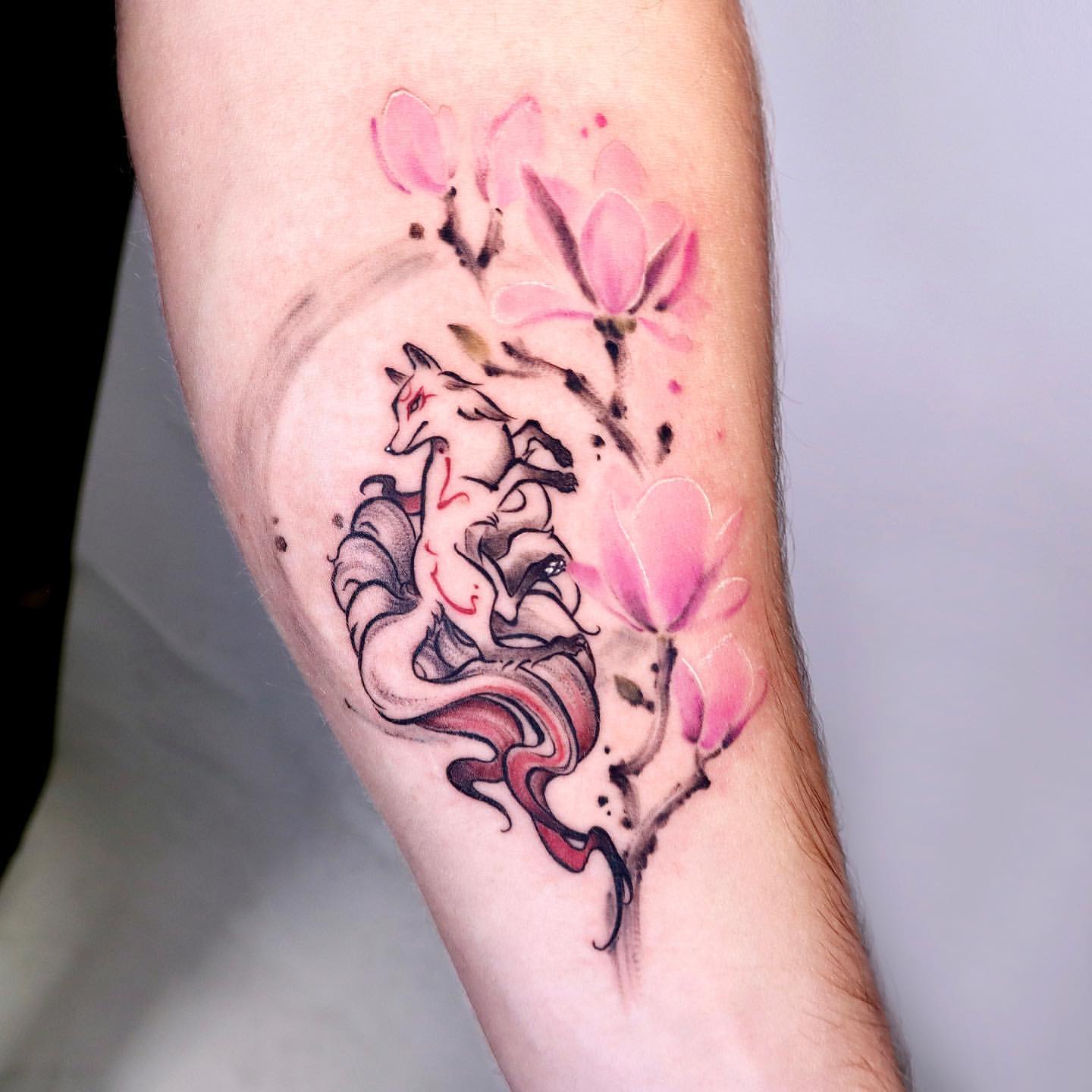 Magnolia Tattoo Ideas 35