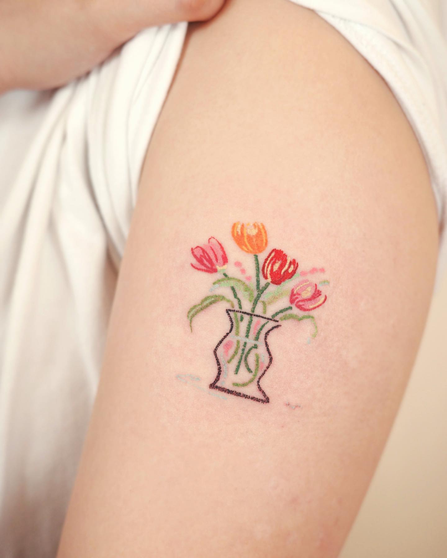 Tulip Tattoo Ideas 28
