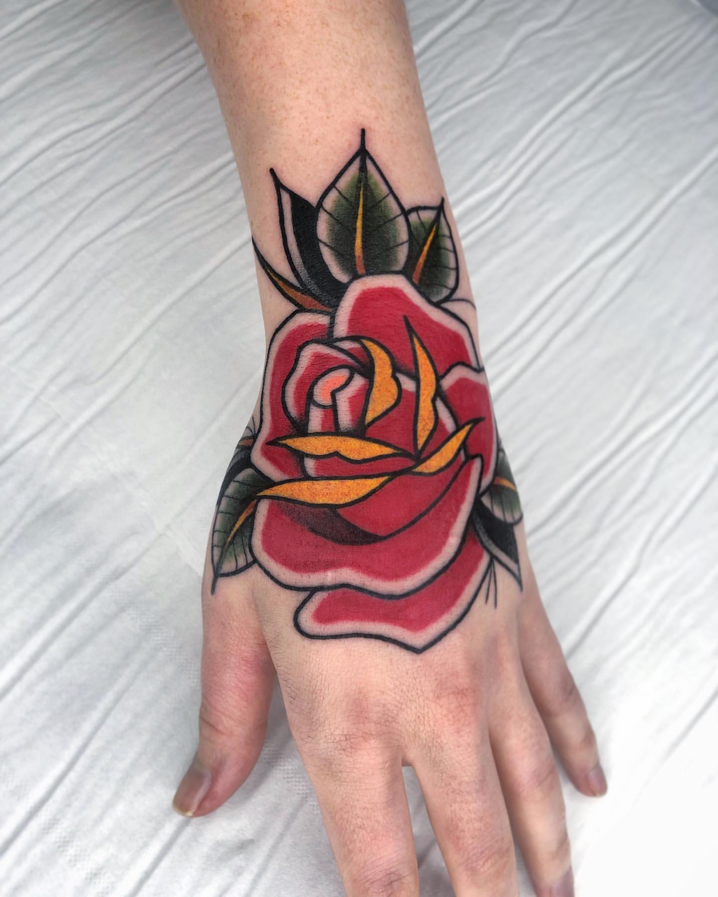 Rose Hand Tattoo Ideas 2