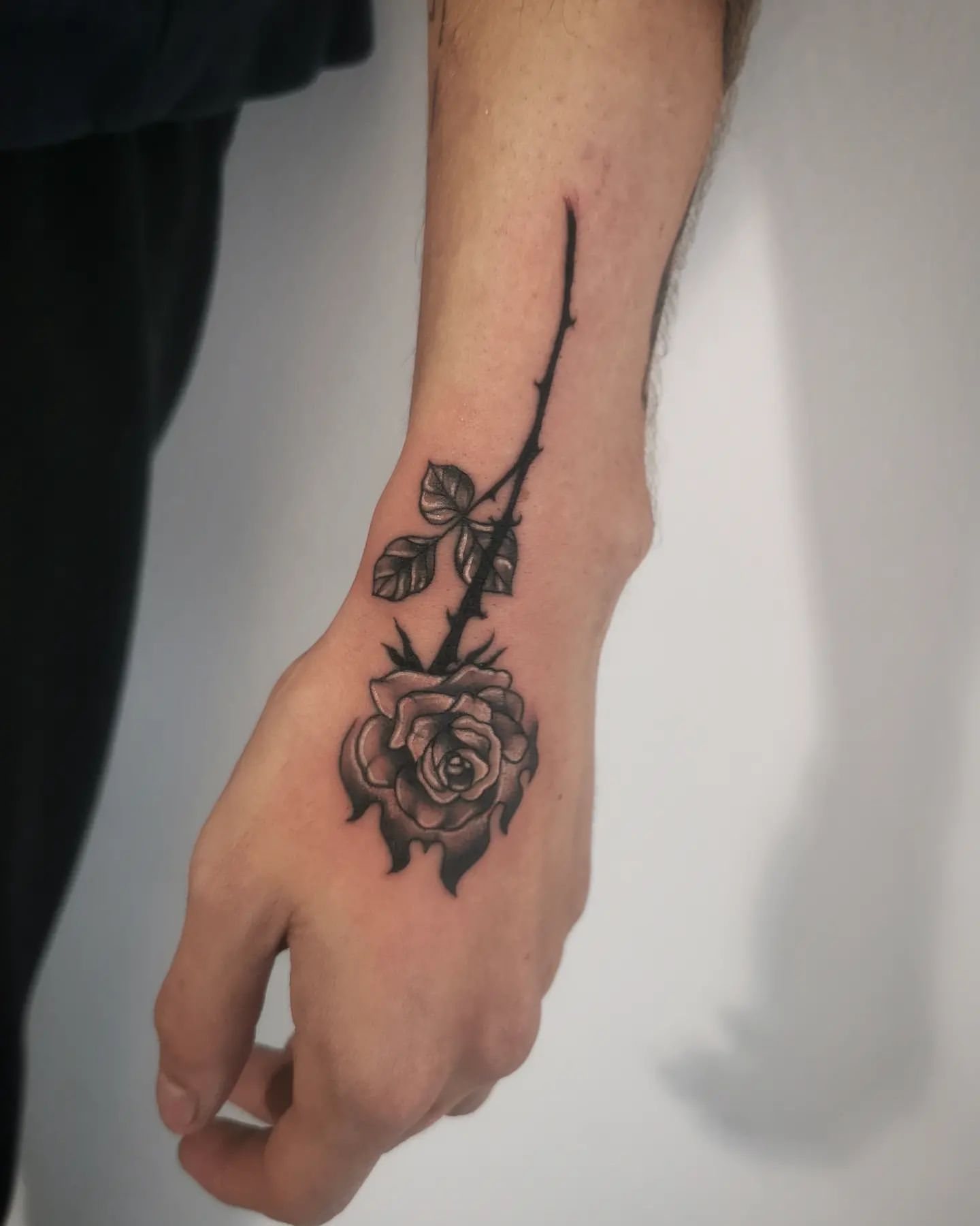 Rose Hand Tattoo Ideas 21