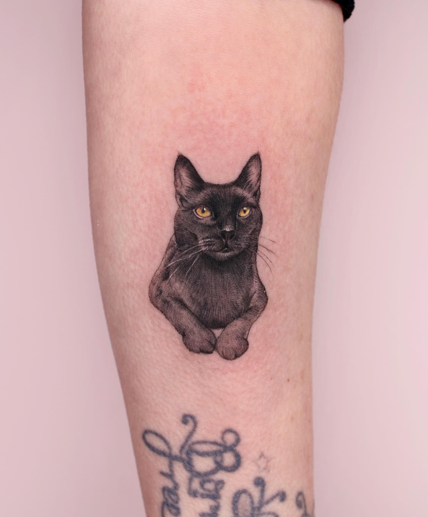 Black Cat Tattoo Ideas 12
